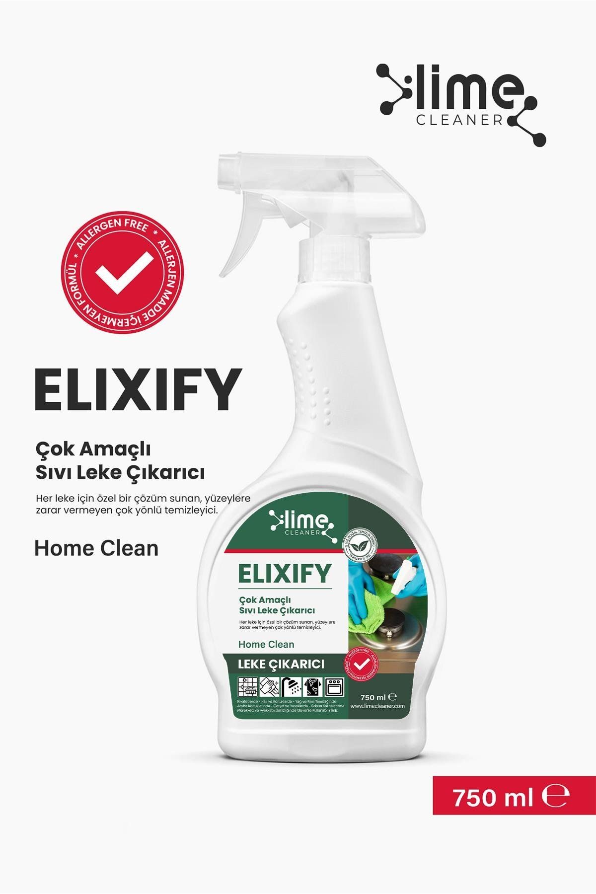 Lime Cleaner Elixify DoğalÇok Amaçlı Ultra Gü...