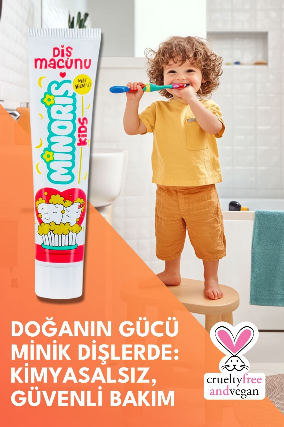 Kids Diş Macunu 75ml, Sülfatsız, Florürsüz, Organik Içerikli