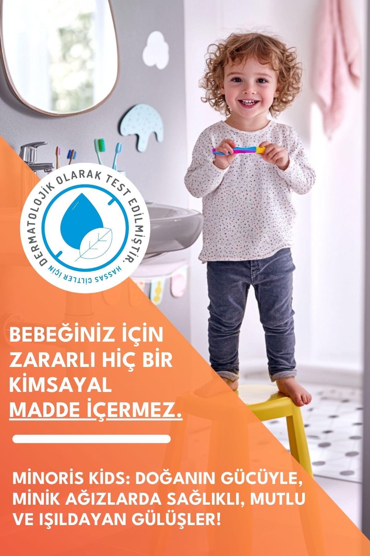 Kids Diş Macunu 75ml, Sülfatsız, Florürsüz, Organik Içerikli