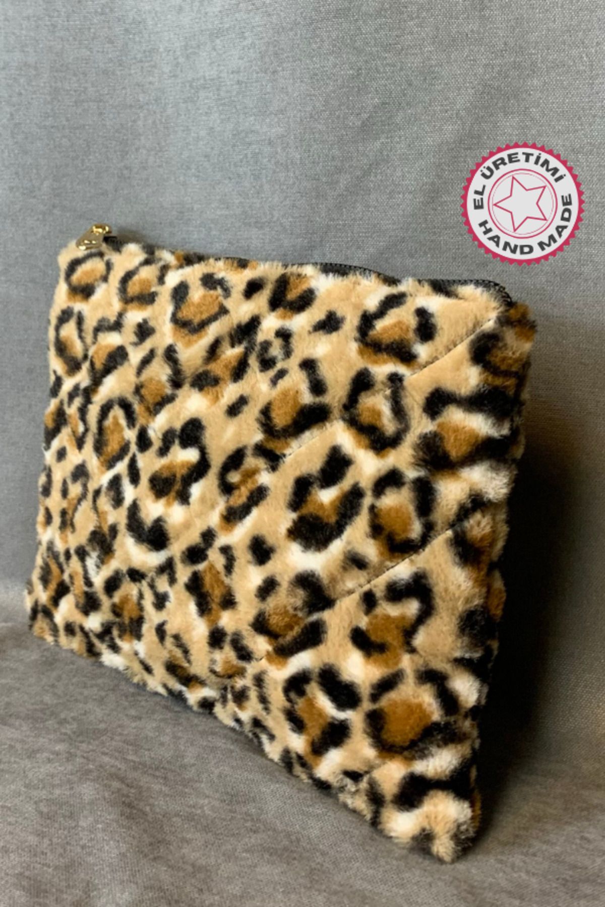 Uretti - Hülya 3470 - ElYapımı Peluş Leopar C...