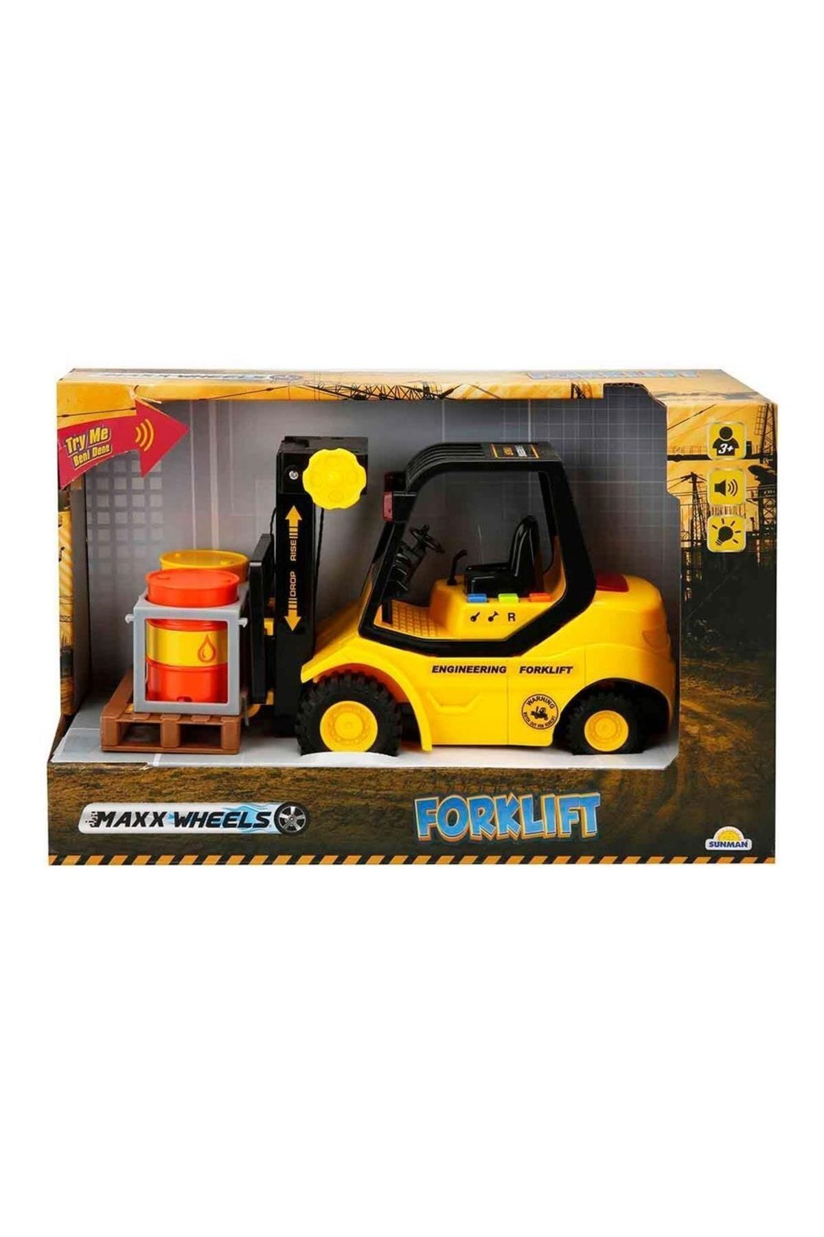 Sesli Ve Işıklı Forklift 24 Cm Oyuncak