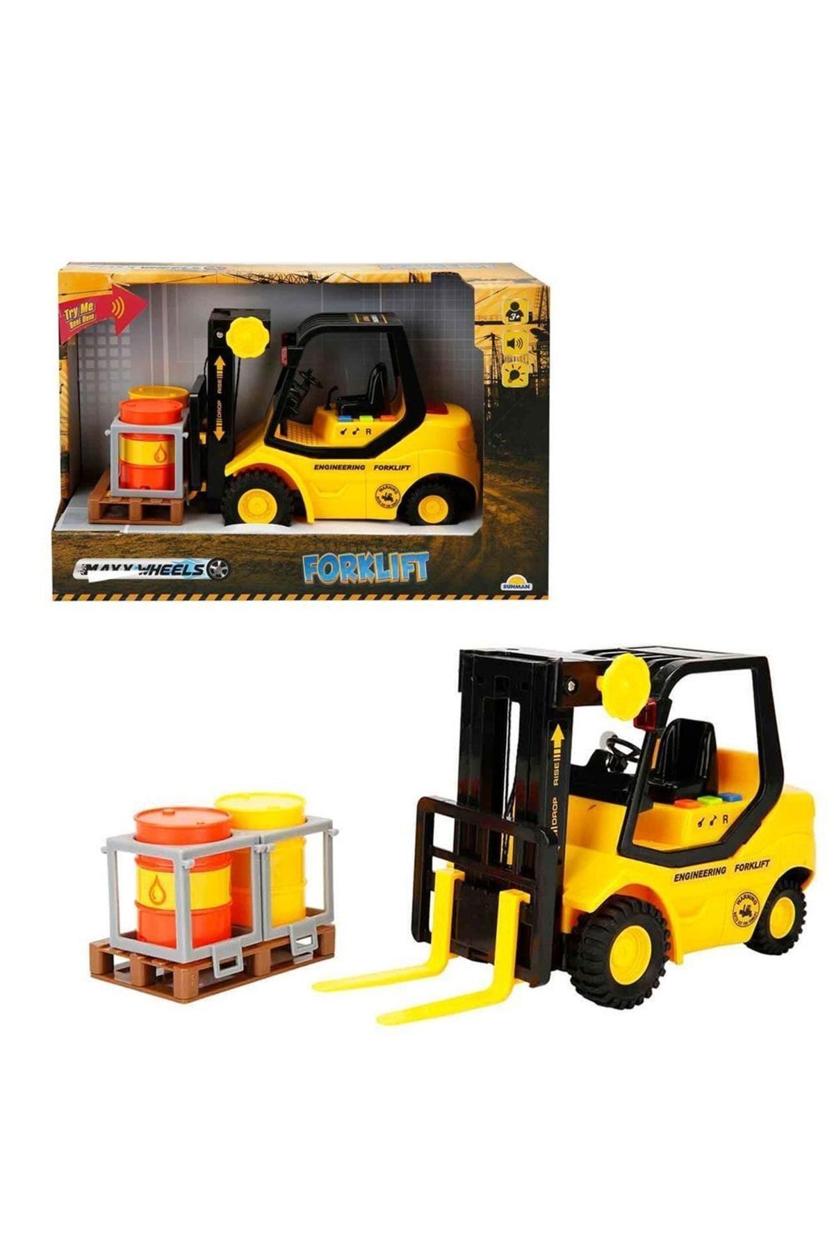 Sesli Ve Işıklı Forklift 24 Cm Oyuncak