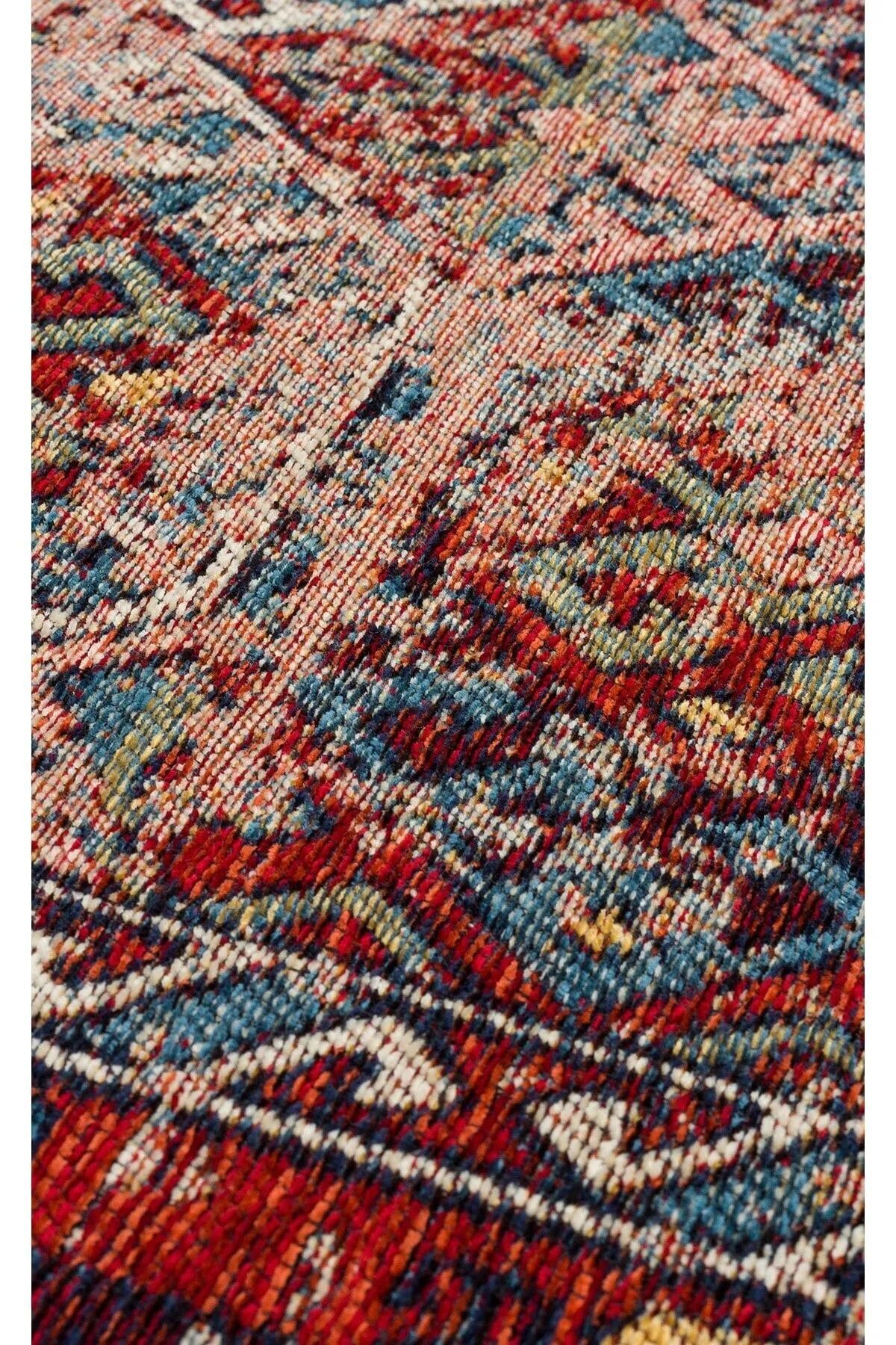 Anadolu Kilim AND 03 Multy Eski Antik Kilim Desenlerine Sahip Kaymaz Tabanlı Yıknabilir