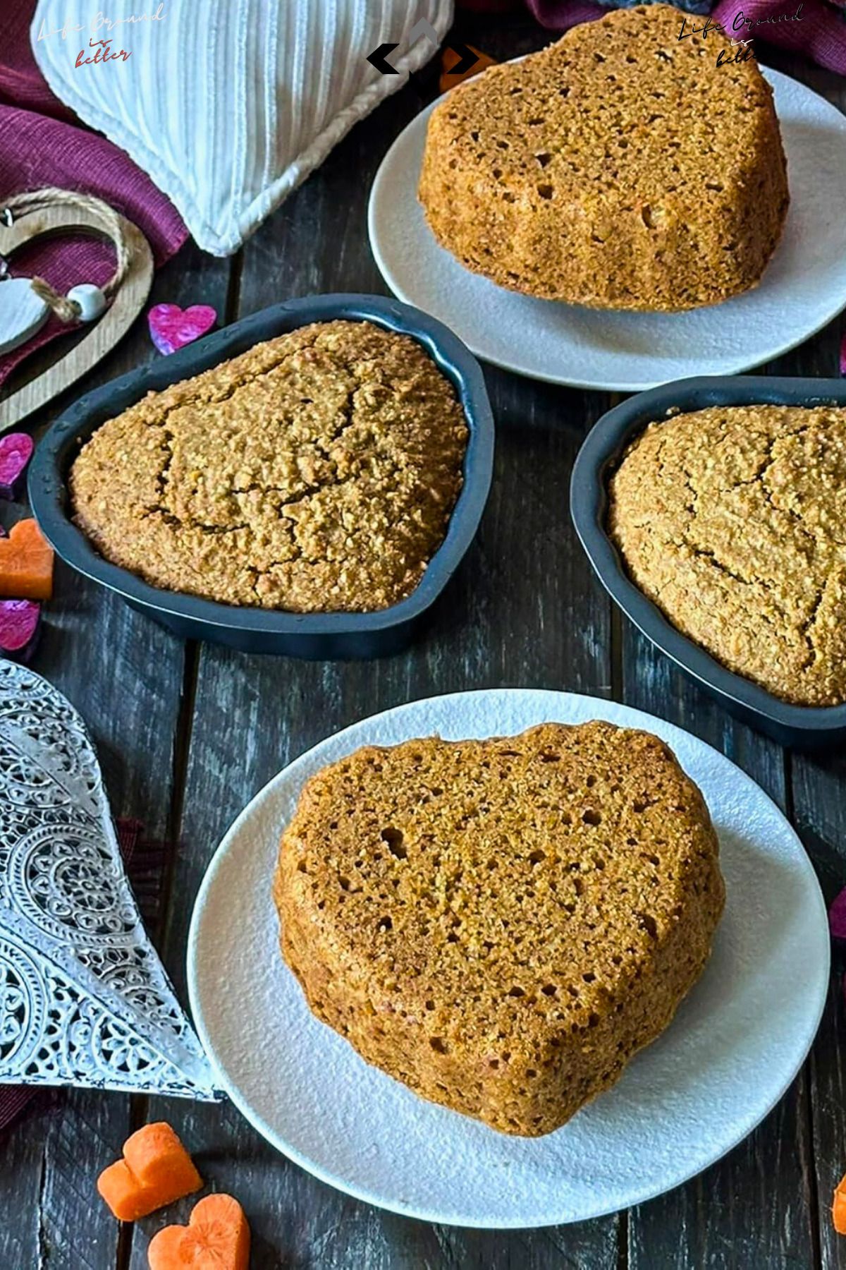 LOVE CAKE SET 3 Parça Kalpli Kek Kalıbı Seti Çırpma Teli Hediye! Antrasit Kalpli Kek Pasta Kalıbı