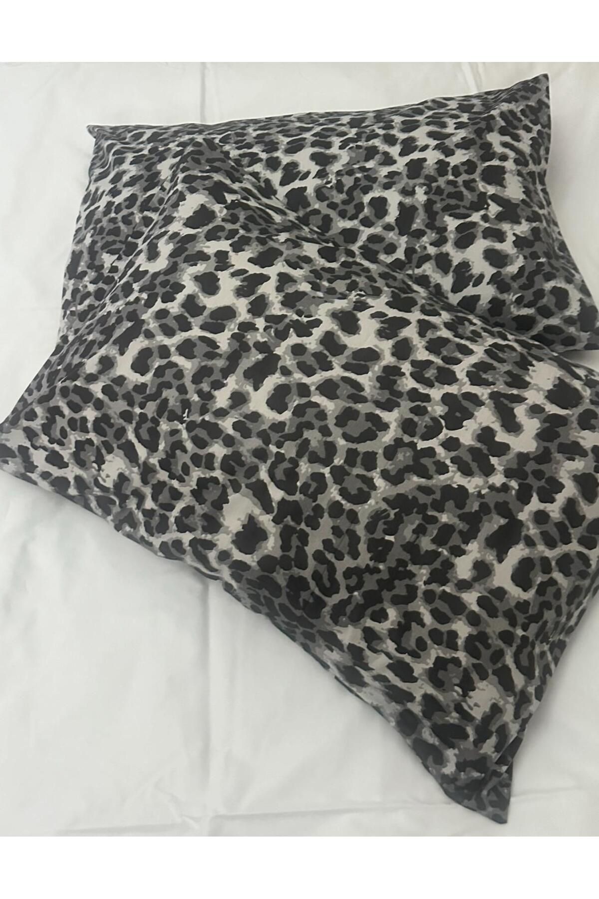 GERCELLA %100 COTTON (PAMUK)LEOPAR 50x70 cm Y...