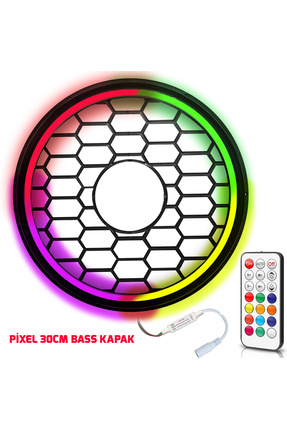 30cm LEDli Bass Kapak Poke, Renkli ve Işıklı Sesli Eğlence Seti Image 0