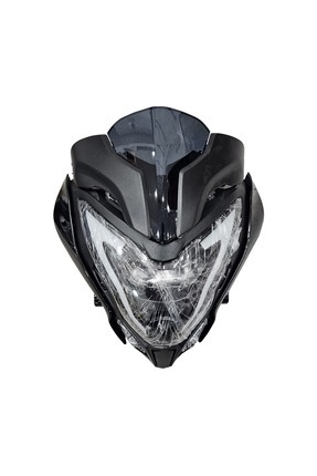 BAJAJ PULSAR NS200 FAR SETİ LEDLİ KOMPLE (FAR + FAR GRENAJI + SİPERLİK CAMI) Image 0