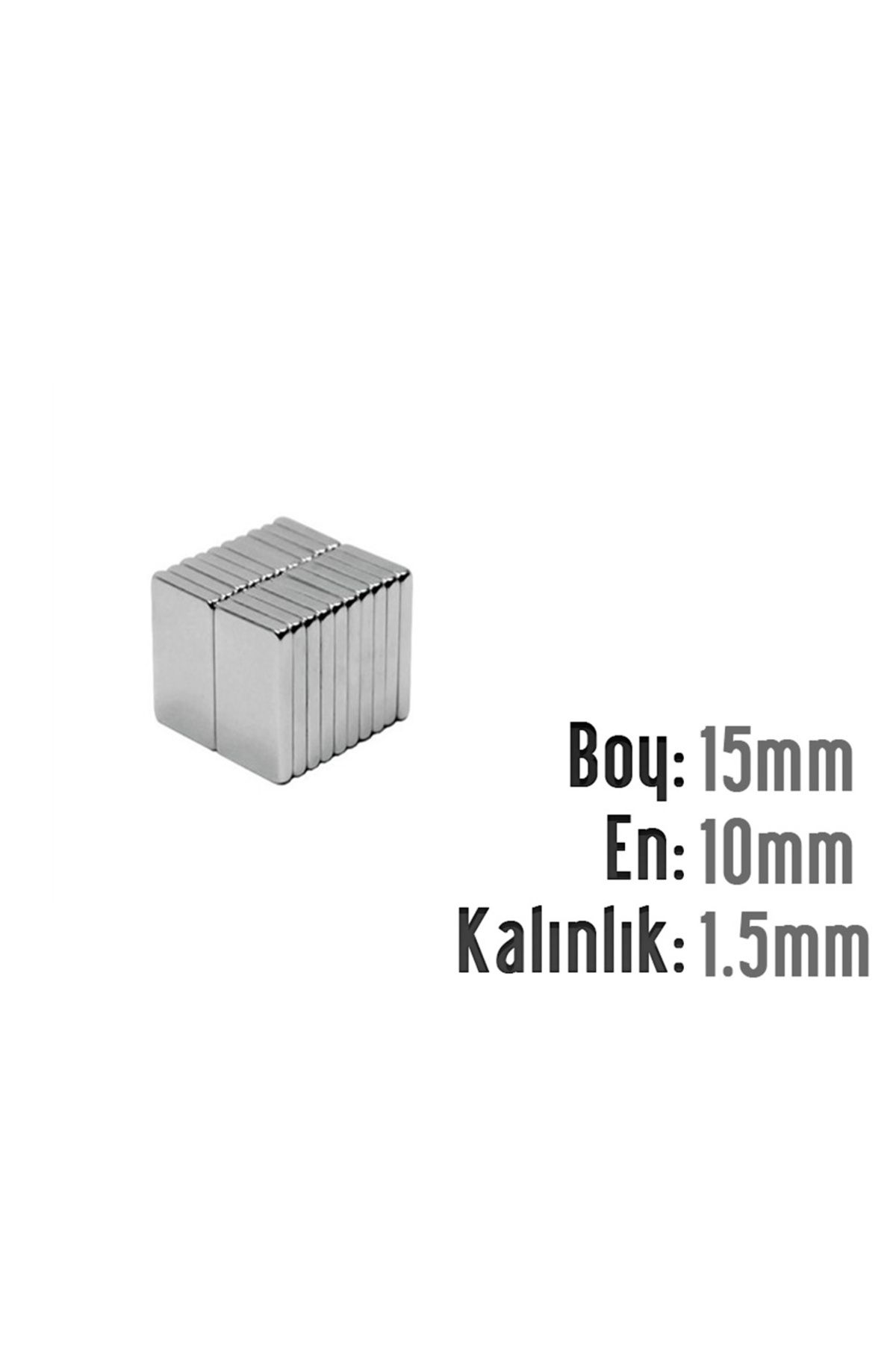 labshop41 Neodyum MıknatısKöşeli  15x10-15mm...