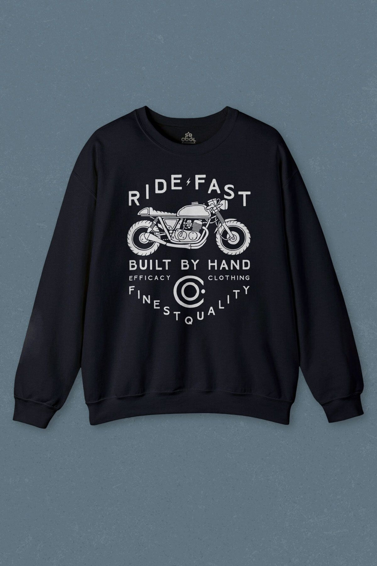 so cool Lacivert SweatshirtRide Fast Notorcyc...