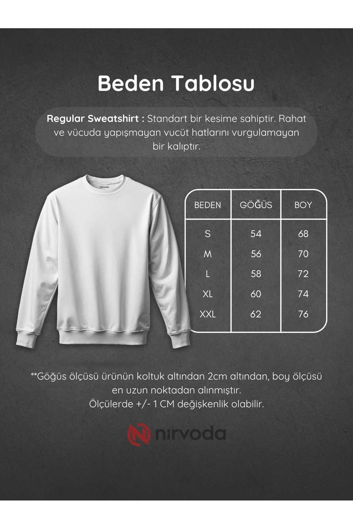 Not Alone Asil Kedi Baskılı Unisex Regular Sweatshirt