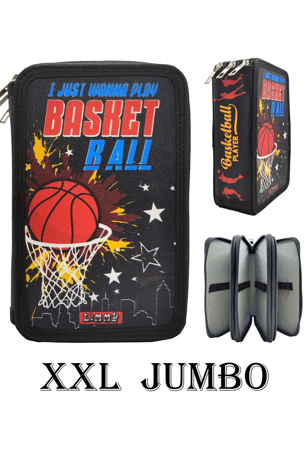 Limmy XL Jumbo ModelBasketbol Kalem Kutusu Or...