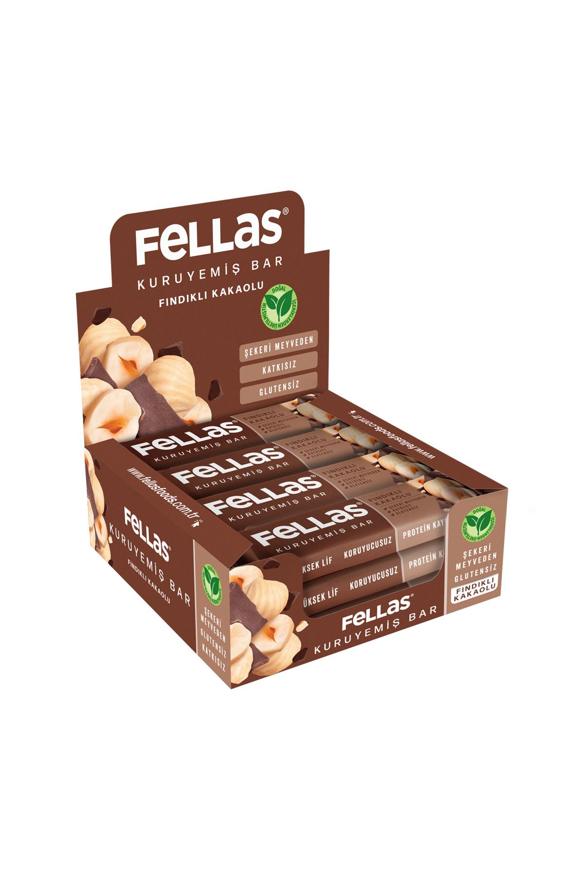 Fellas Fındıklı KakaoluKuruyemiş Bar 30g x12...