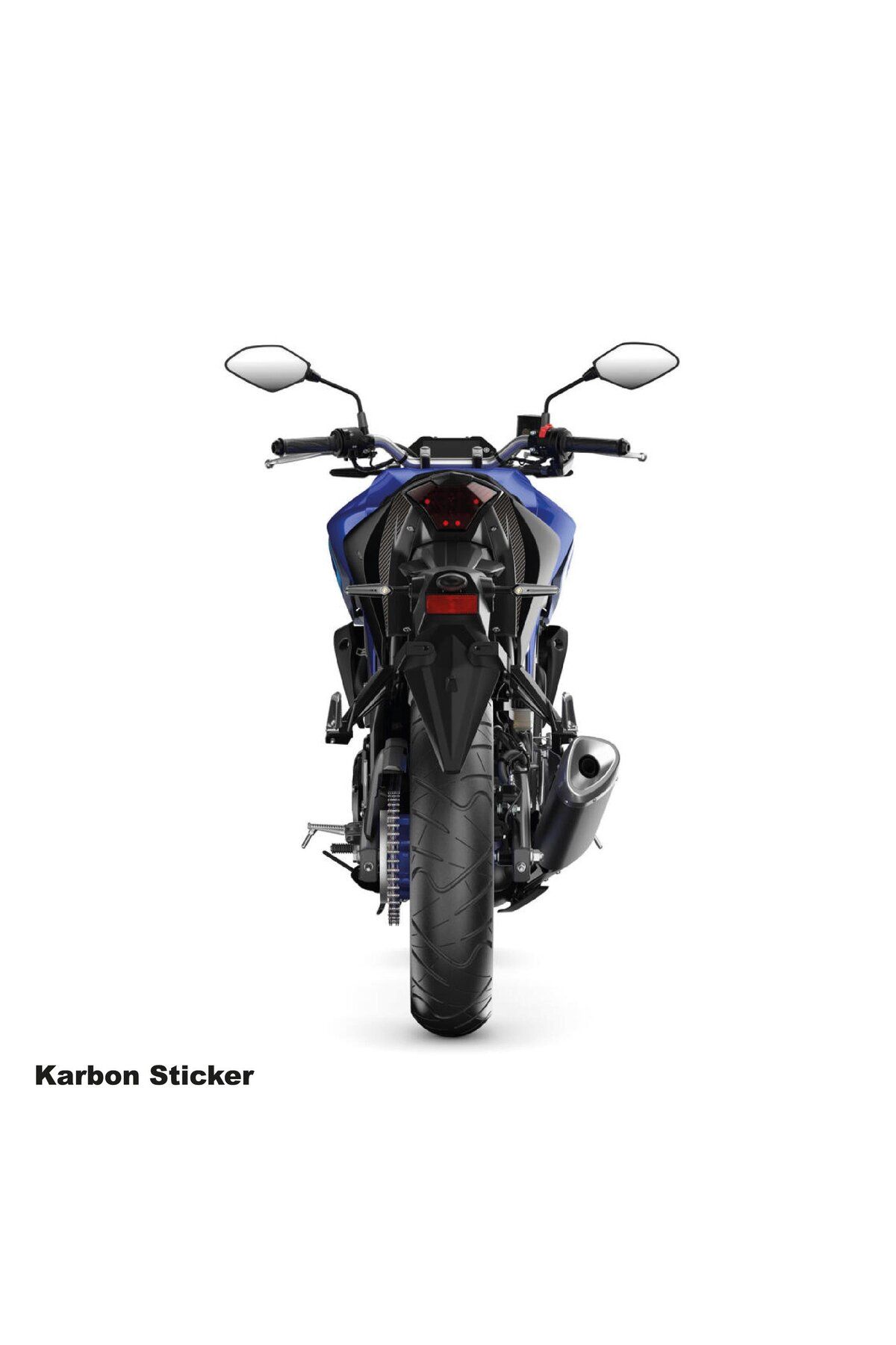 Yamaha MT-25 2020-2024 Arka Kuyruk Altı Karbon Sticker Etiket Modeli