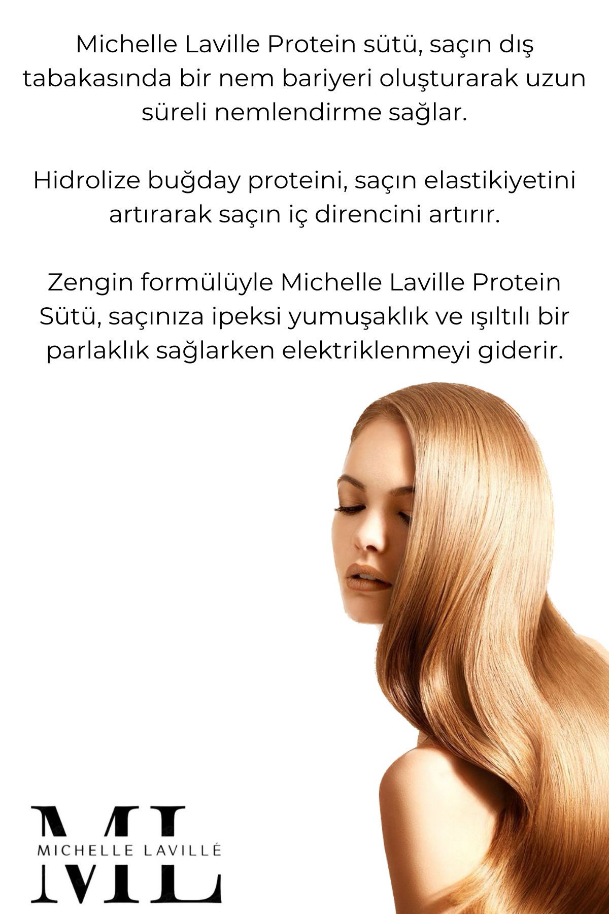 Güçlendirici, Onarıcı Ve Besleyici Protein Saç Bakım Sütü 150ml - Buğday Proteini, Provitamin B5