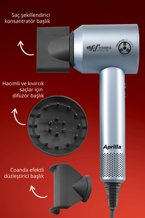 Ahd-2160 Düzleştirici Ve Şekillendirici Başlıklı Hızlı Saç Kurutma Makinesi Bldc Motor Image 0