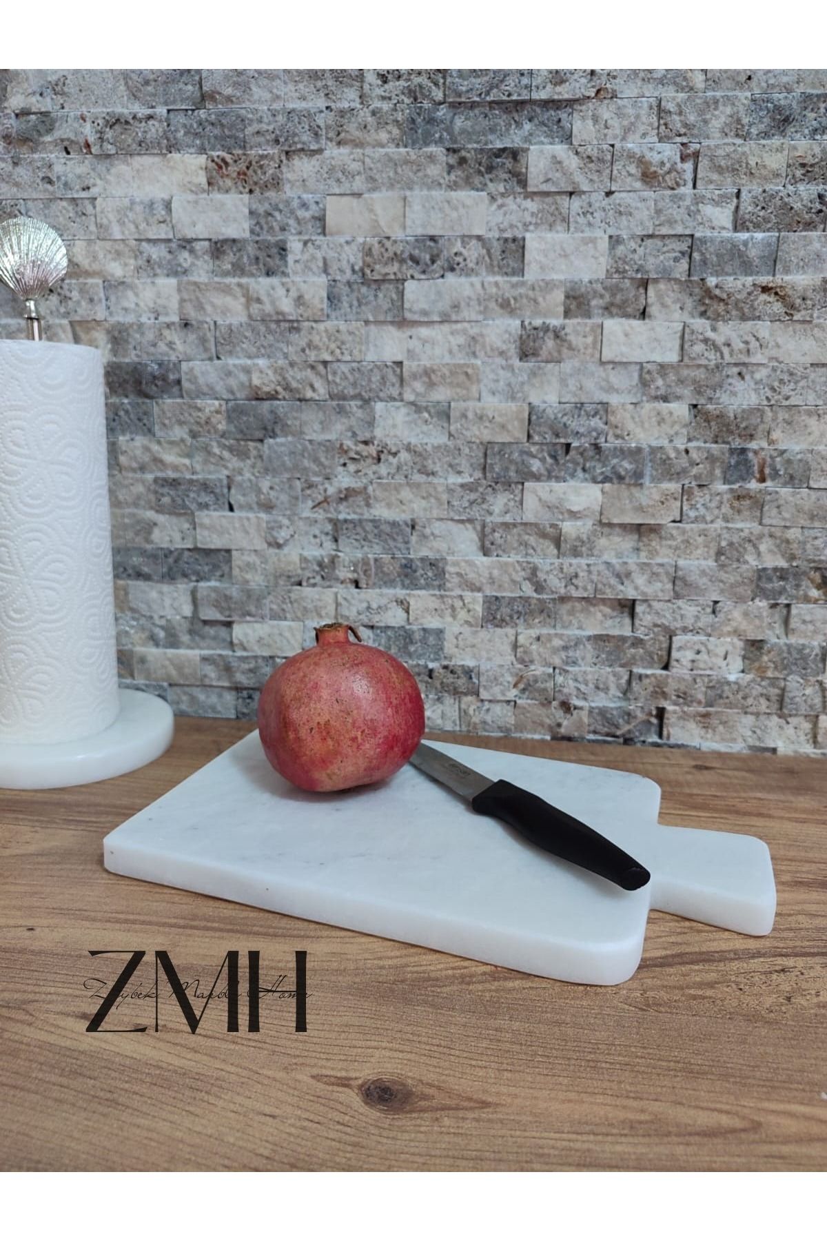 Zeybek Marble Beyaz MermerKesme Tahtası