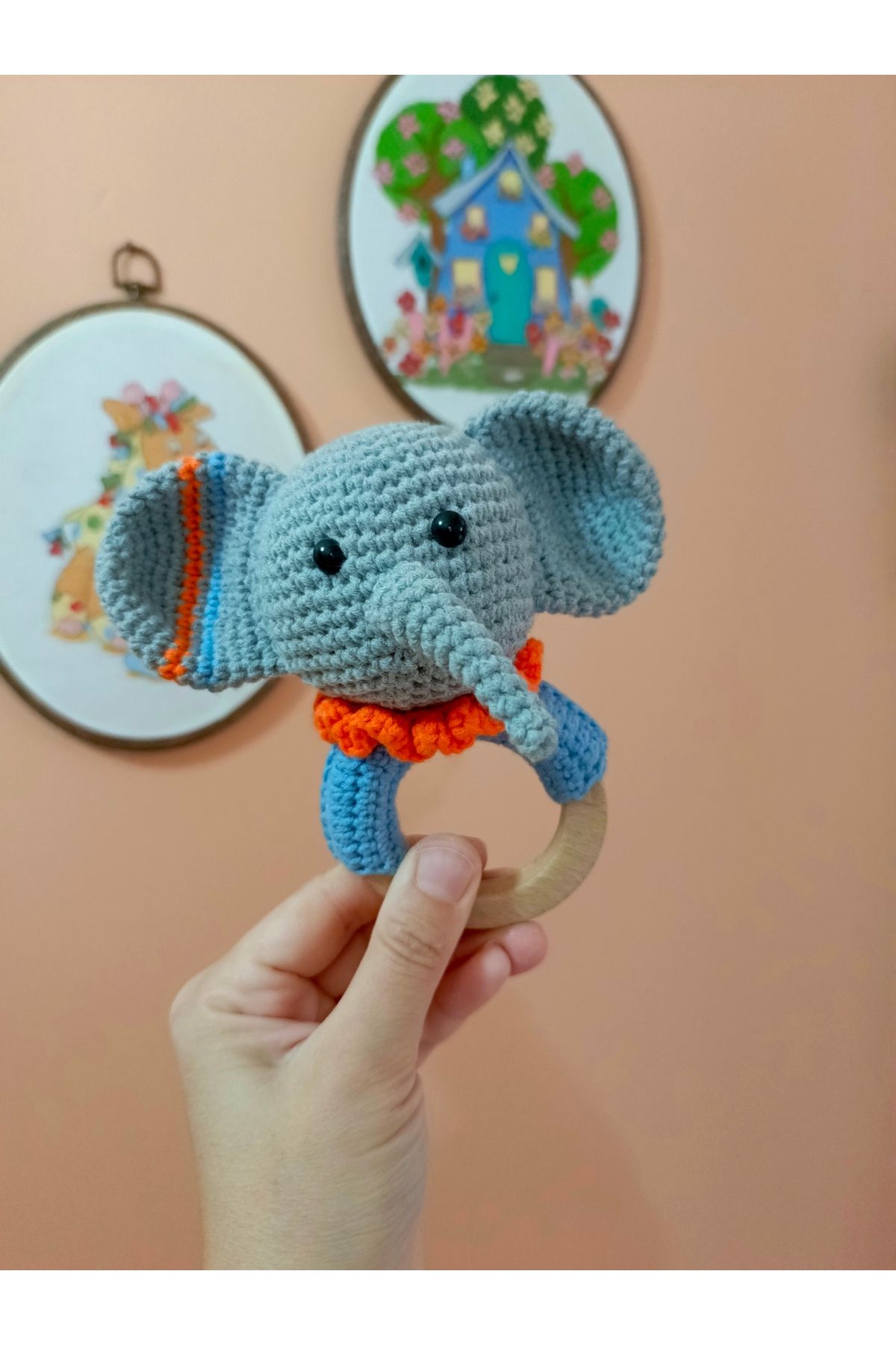 Münücük toys Amigurumi GriFil Diş Kaşıyıcı