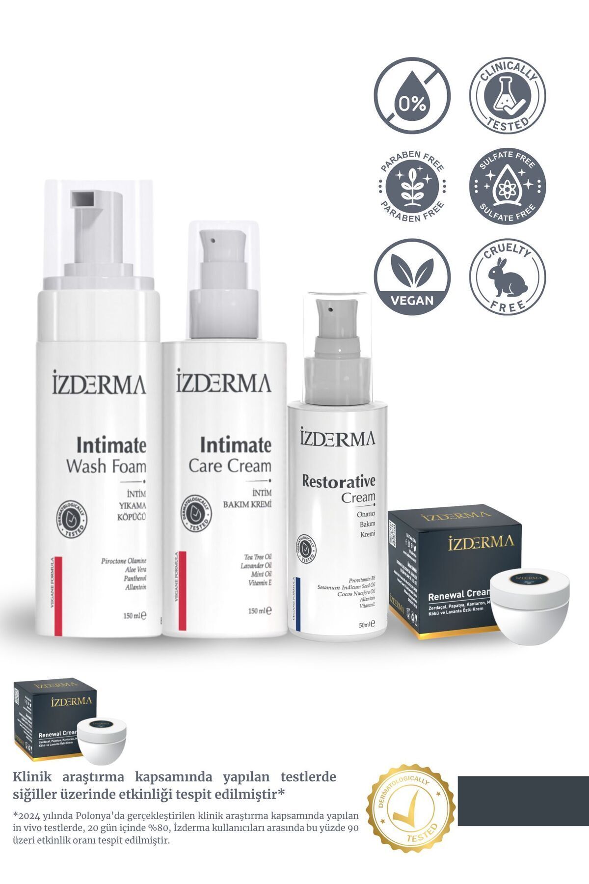 izderma Renewal Cream + İntimBakım Kremi ve Y...