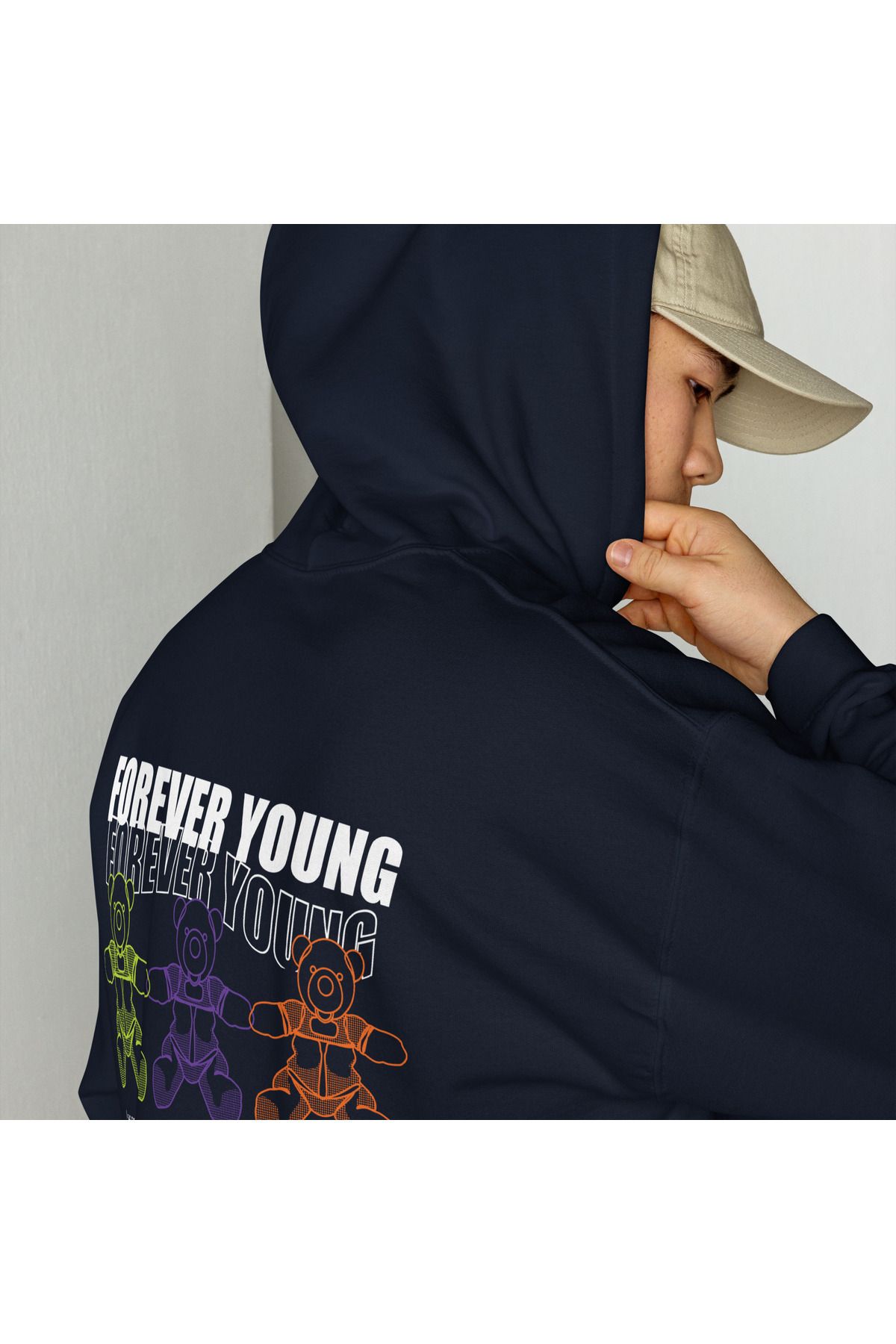 Moda Glo Unisex Forever YoungBaskılı Lacivert...