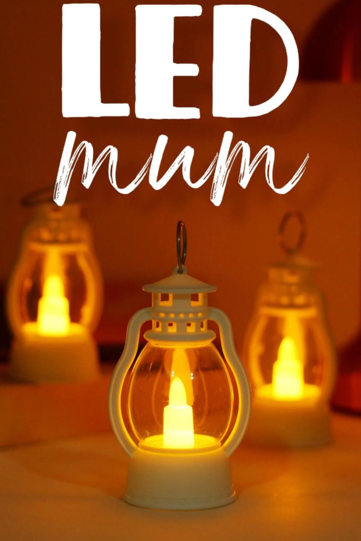 BK Commerce Led Mum Mini KampTipi 3 Adet Pil...