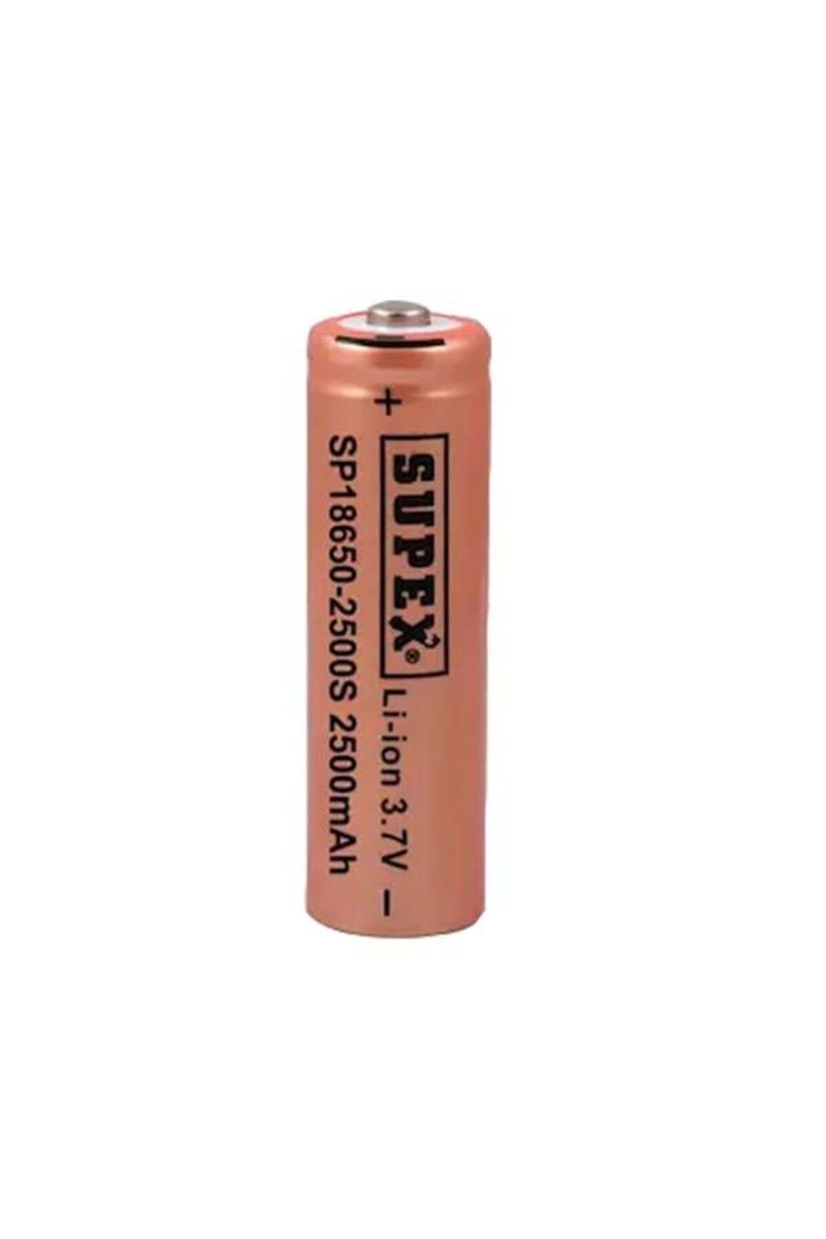 Supex 18650-2500S 3.7 VOLT2500 MAH BAŞLIKLI L...