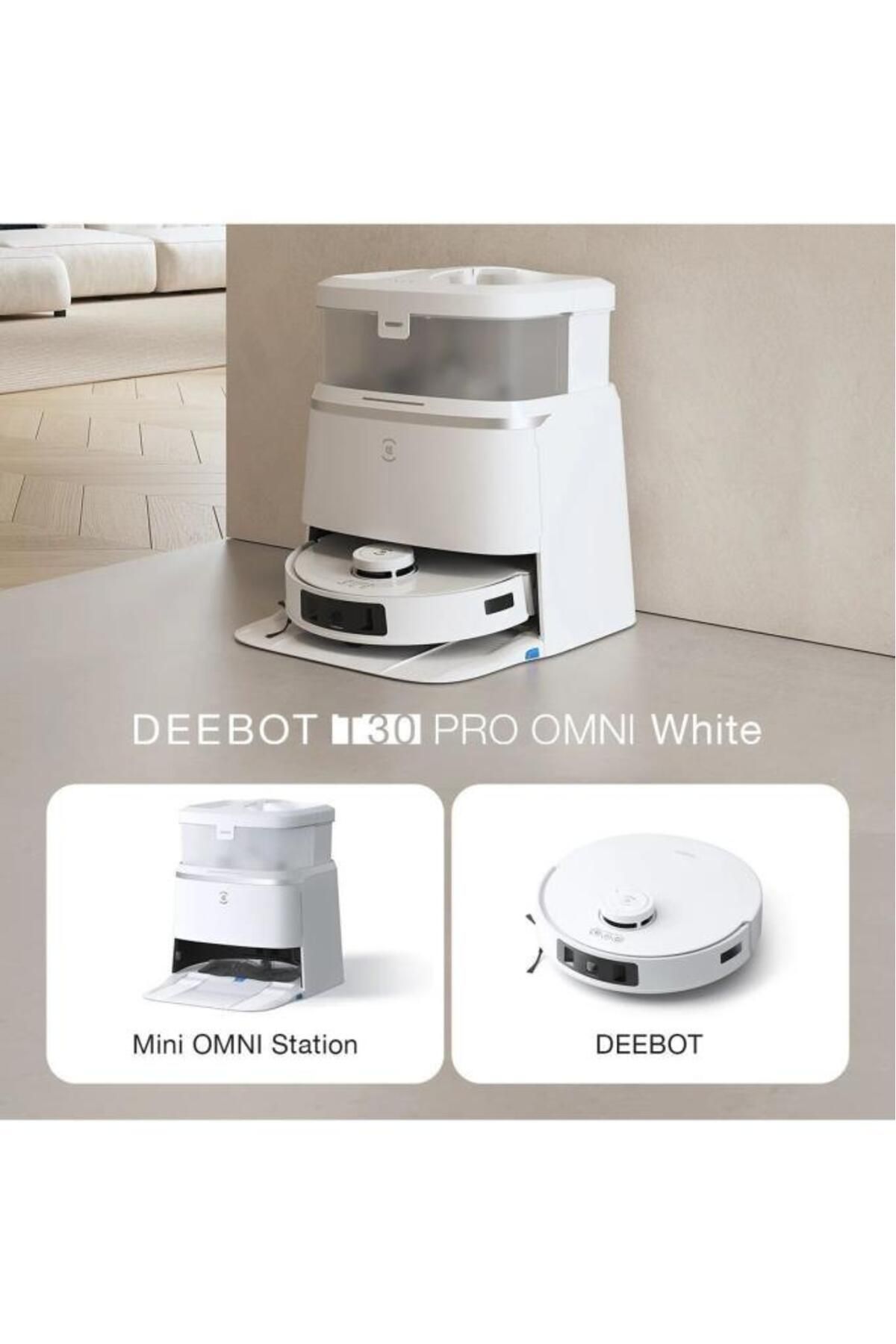 Deebot T30 Pro Omni Çöp Istasyonlu Akıllı Robot Süpürge