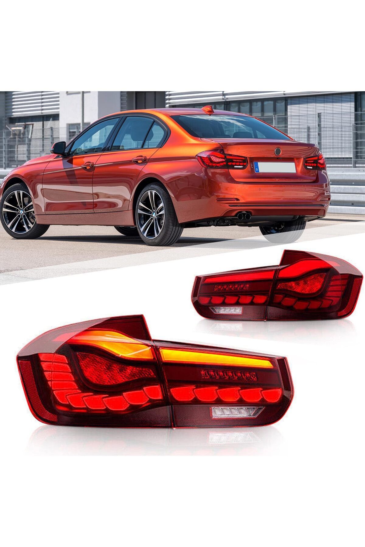 X POWER TUNİNG BMW F30 2013-DRAGON KIRMIZI LE...