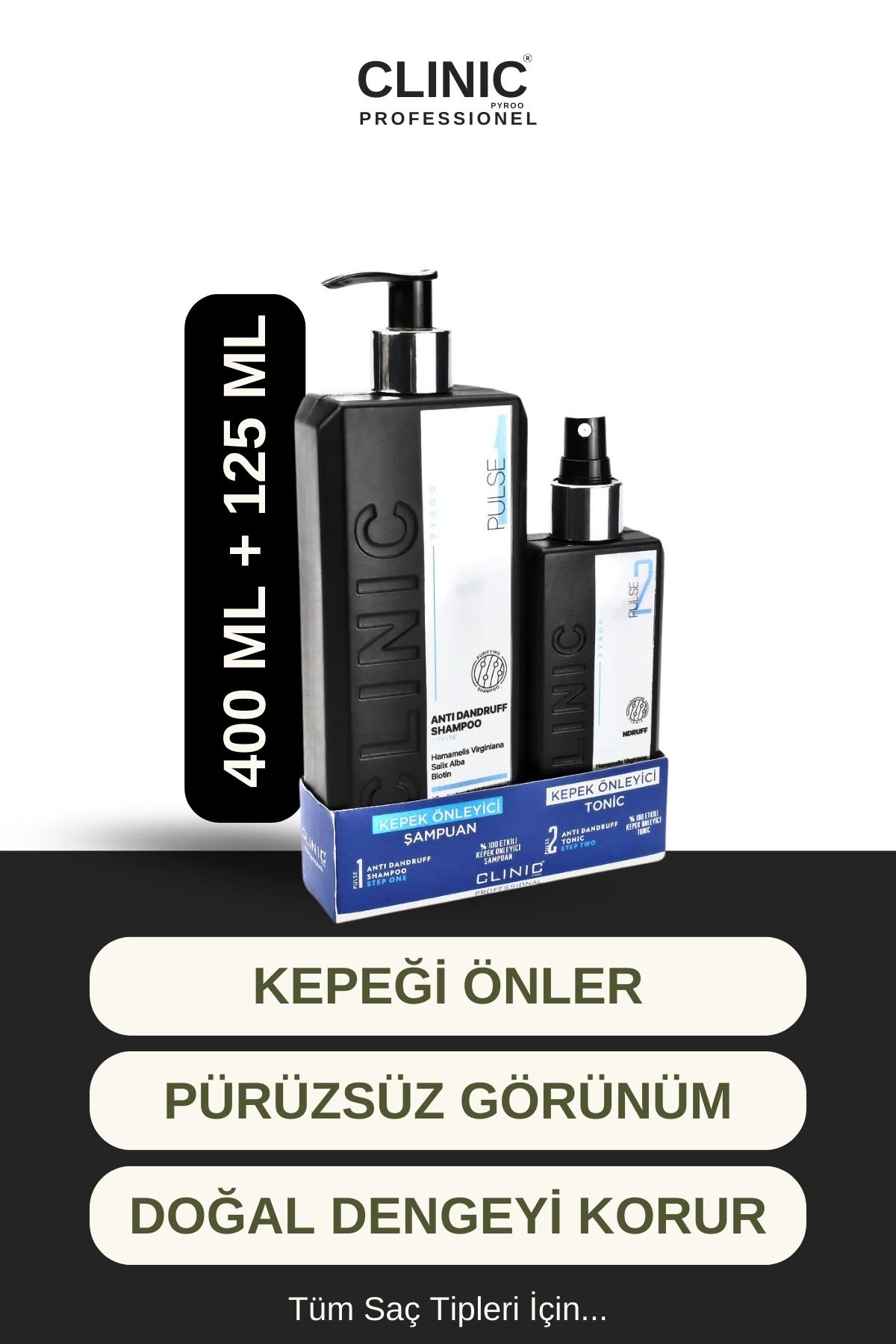 CLINIC PYROO KEPEK ÖNLEYİCİŞAMPUAN + SERUM