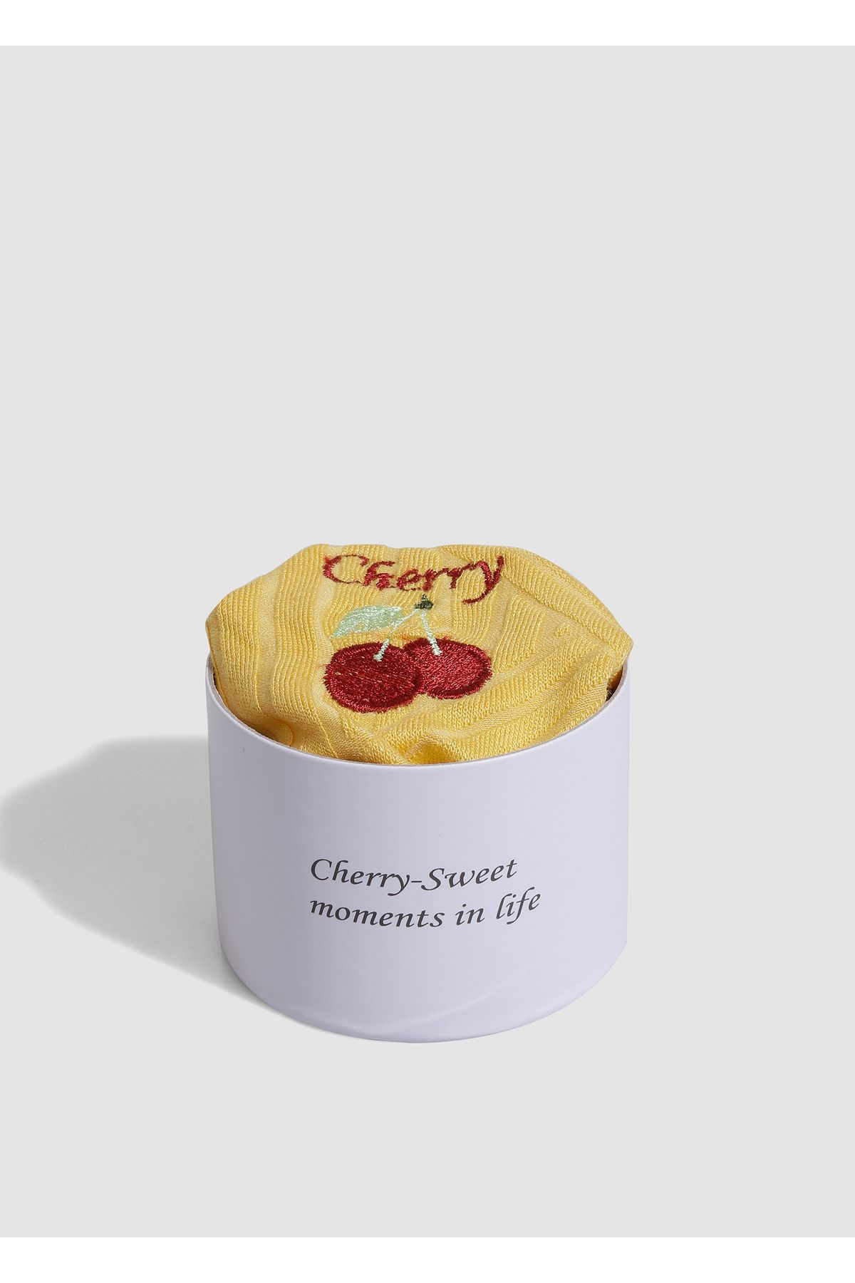 Juicy Joy Yellow Cherry Sarı Meyve Nakışlı Kadın Külot Beden: S