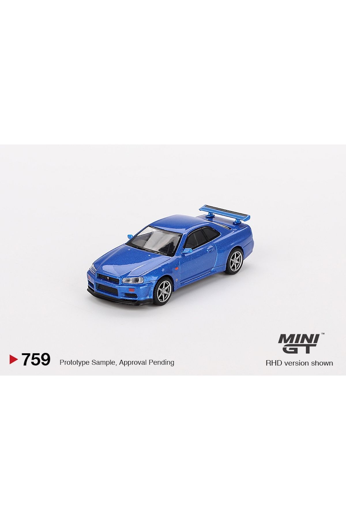 Nissan Skyline GT-R (R34) 1/64 Ölçek Mini GT Diecast metal Model Araba Koleksiyon Araba