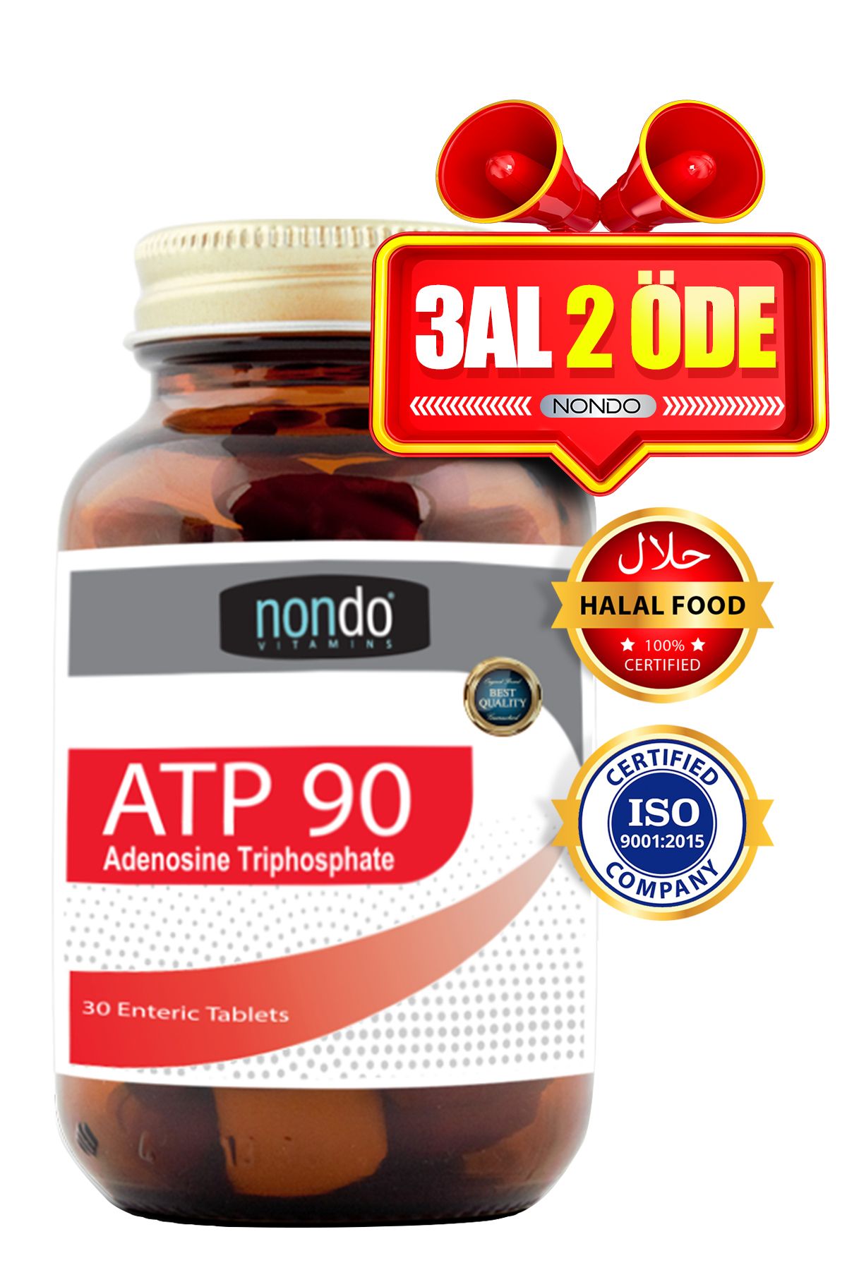 Nondo Atp 90 AdenozinTrifosfat 30 Enterik Tab...