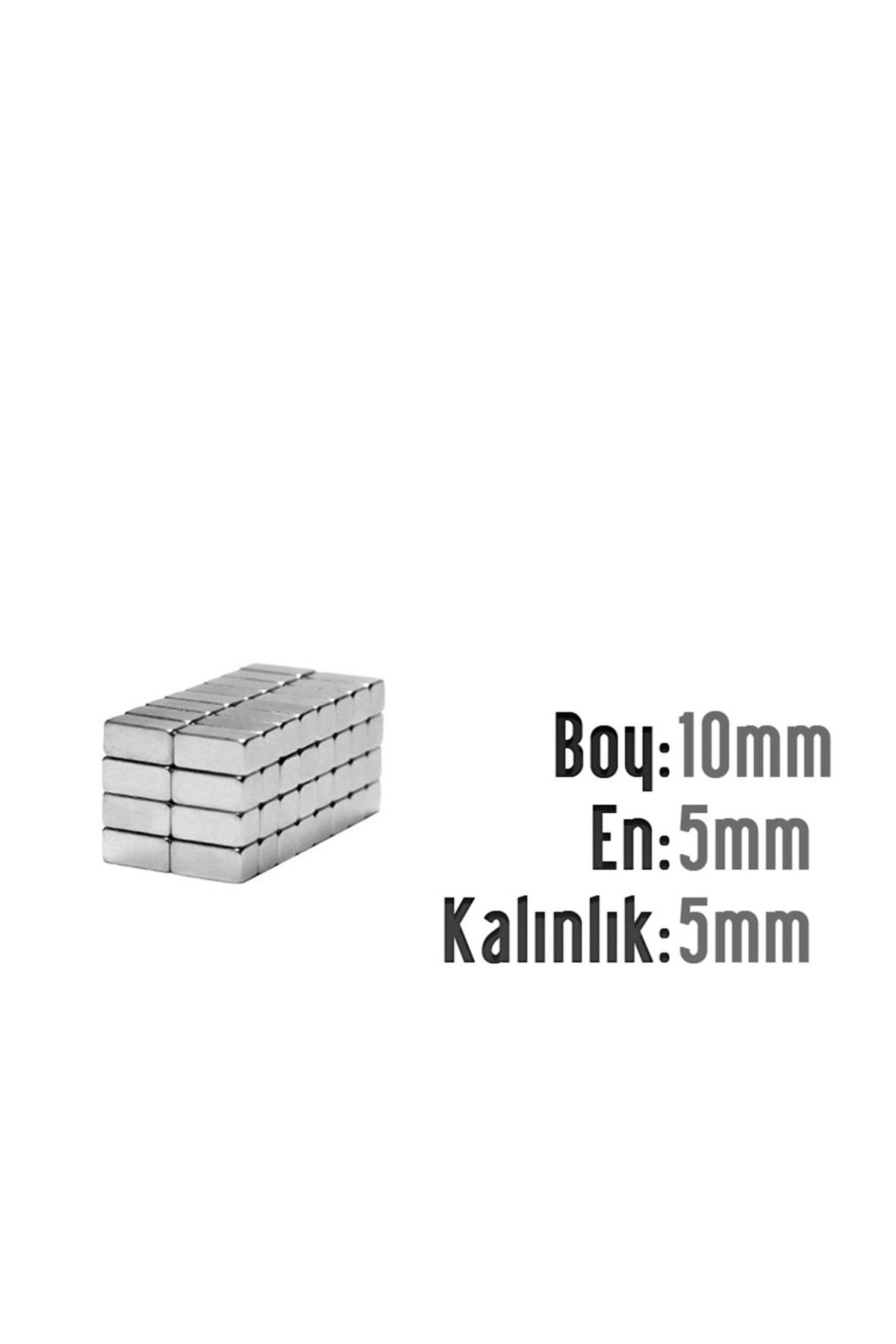 labshop41 Neodyum MıknatısKöşeli  10x5mm , Ka...