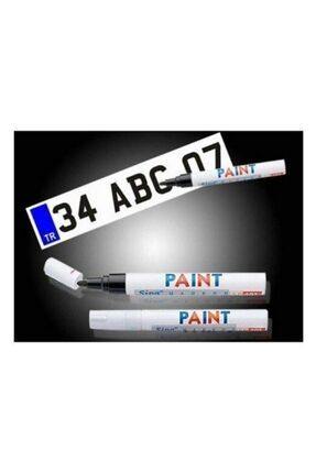 Oto Araç Plaka Yazı Düzeltme Rötuş Yazma Kalemi (SİYAH) 434045692 Image 0