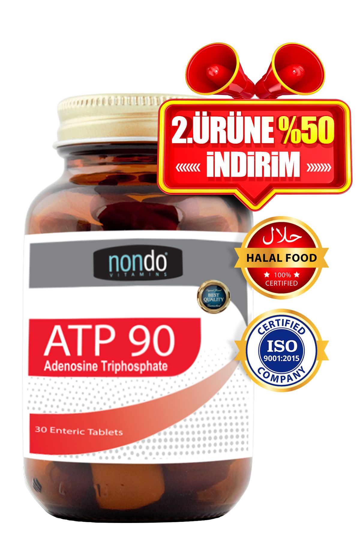 Nondo Atp 90 AdenozinTrifosfat 30 Enterik Tab...