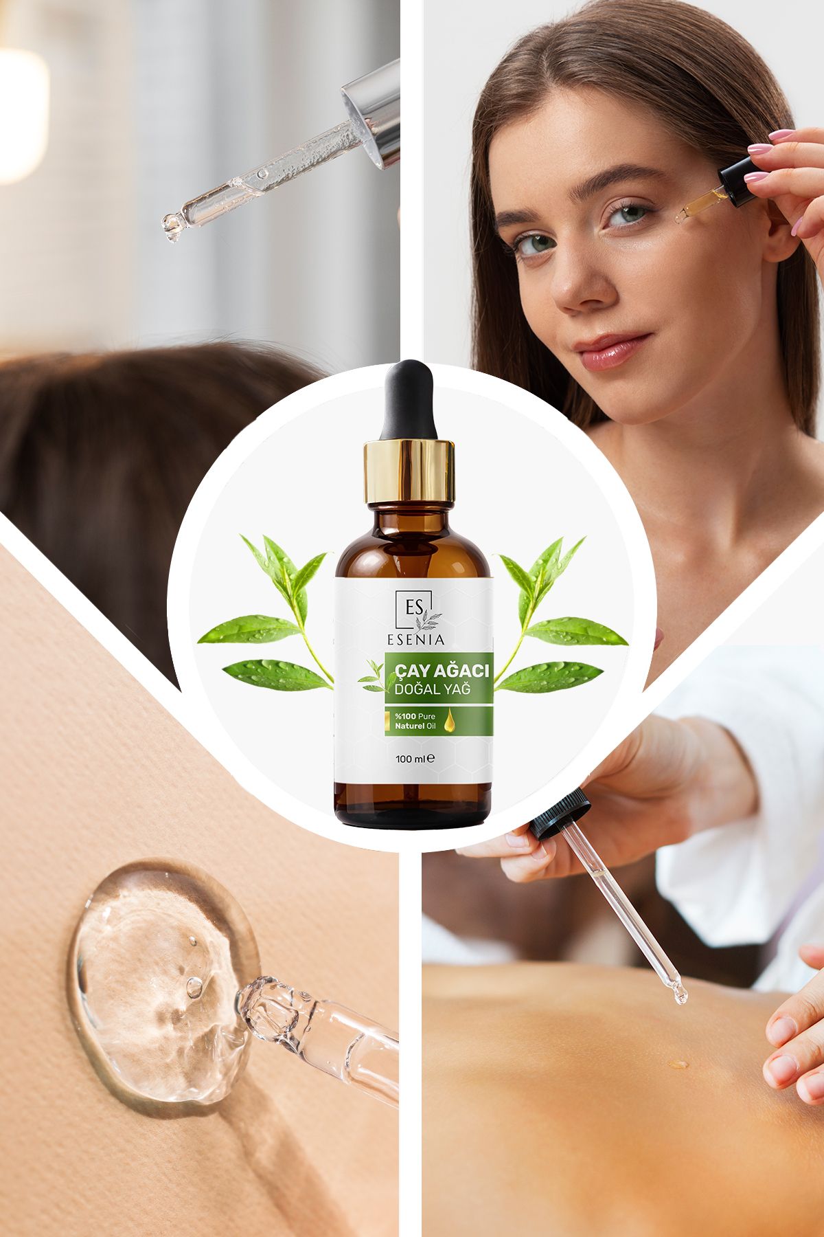 Çay Ağacı Yağı %100 Saf ve Doğal Bitkisel Uçucu Yağ Tea Tree Essential Oil 100ML