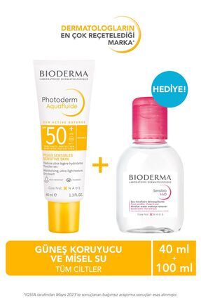 Photoderm Aquafluid Spf50 & Sensıbıo H2O 100ml İkili Set Image 0