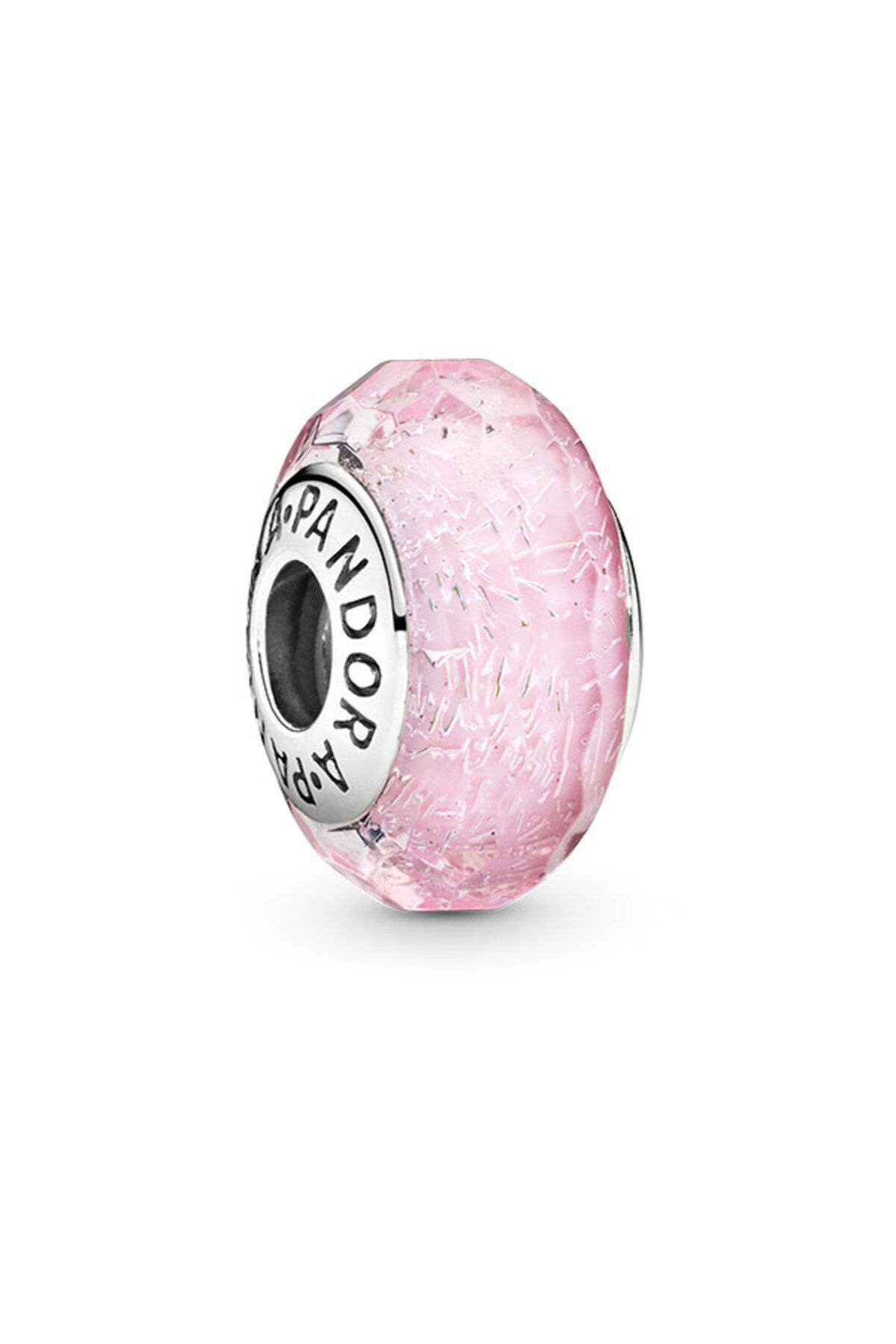 Pandora Pembe Parlak MuranoCam Charm