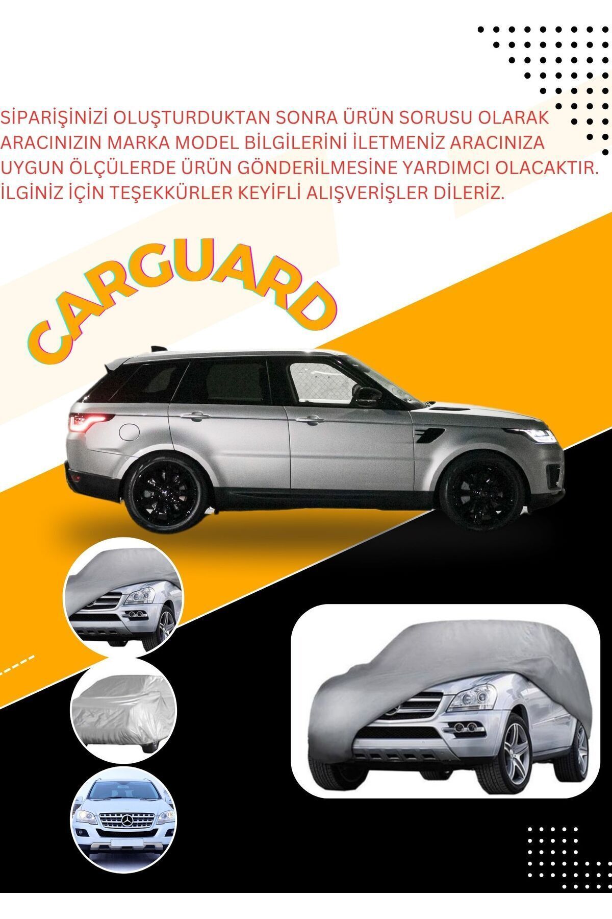 CarGuard Tüm SUV Araçlar ileUyumlu ile Uyumlu...