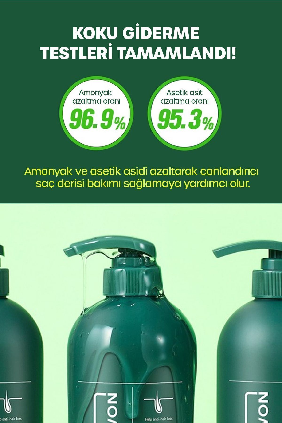 Saç Ve Saç Derisi Kokularına Karşı Etkin Çözüm Anti Smell Shampoo 1000 ml