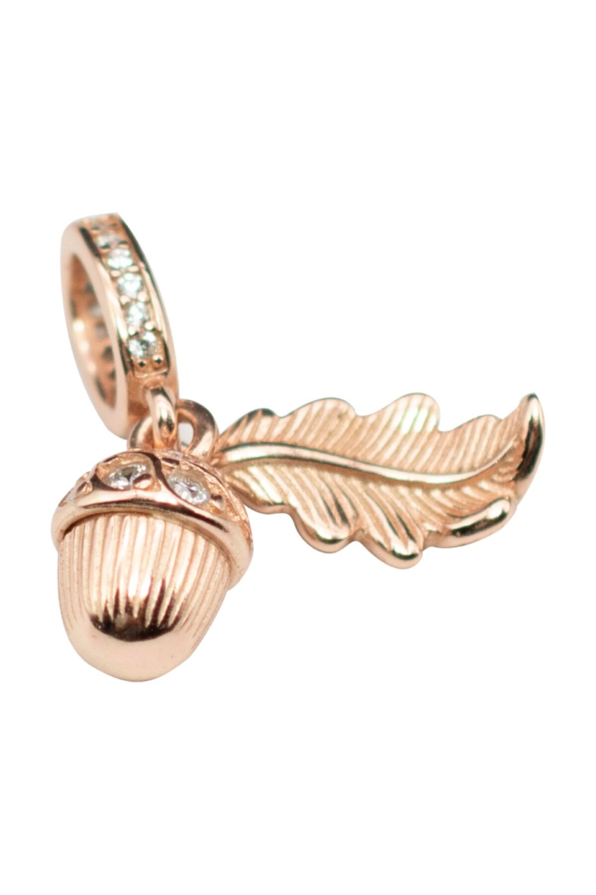 Nur Silver Sallantılı Meşe Palamudu Charm