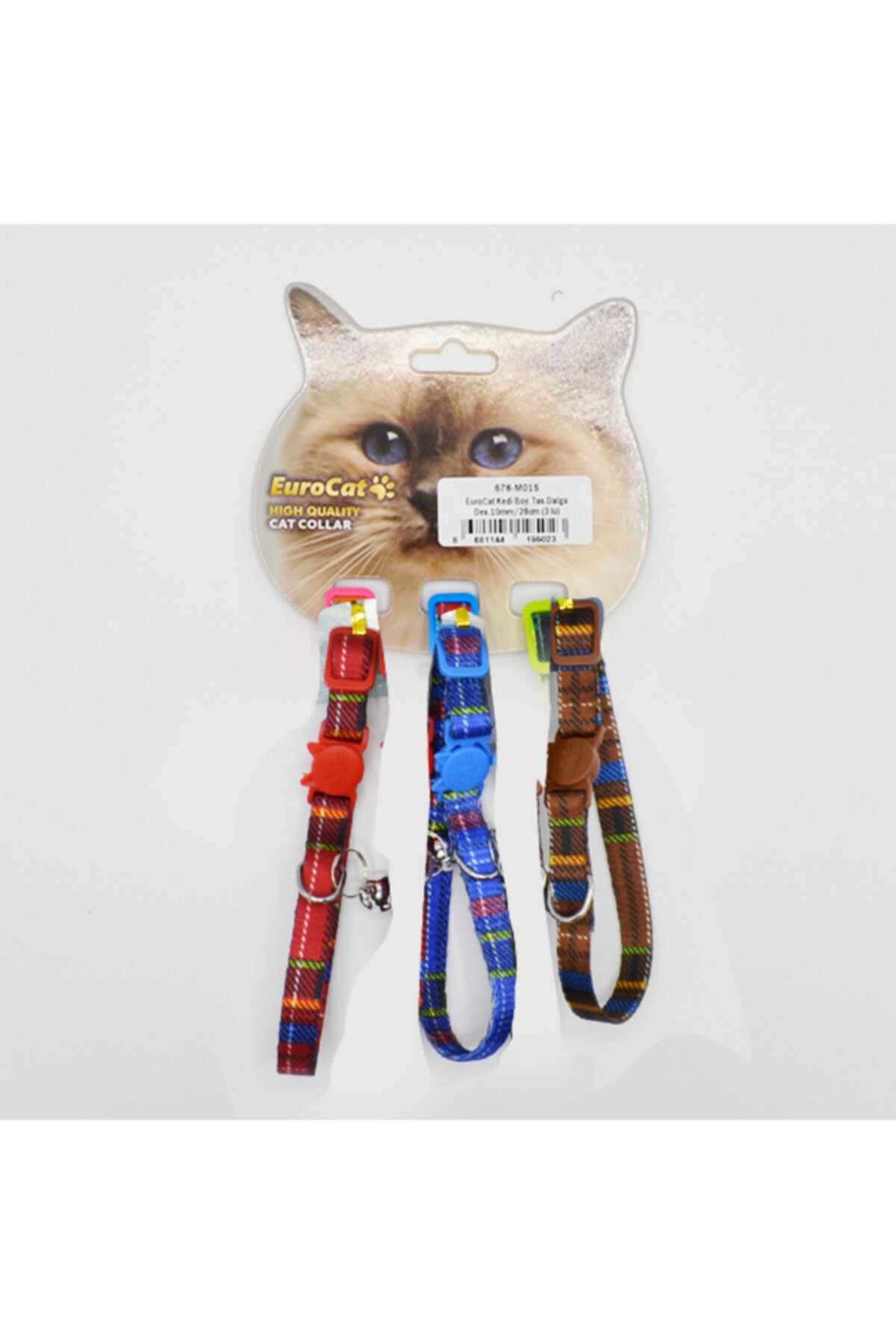 See Me Eurocat Kedi Boy. Tas. Ekose Des.10mm28cm (3 Lü)