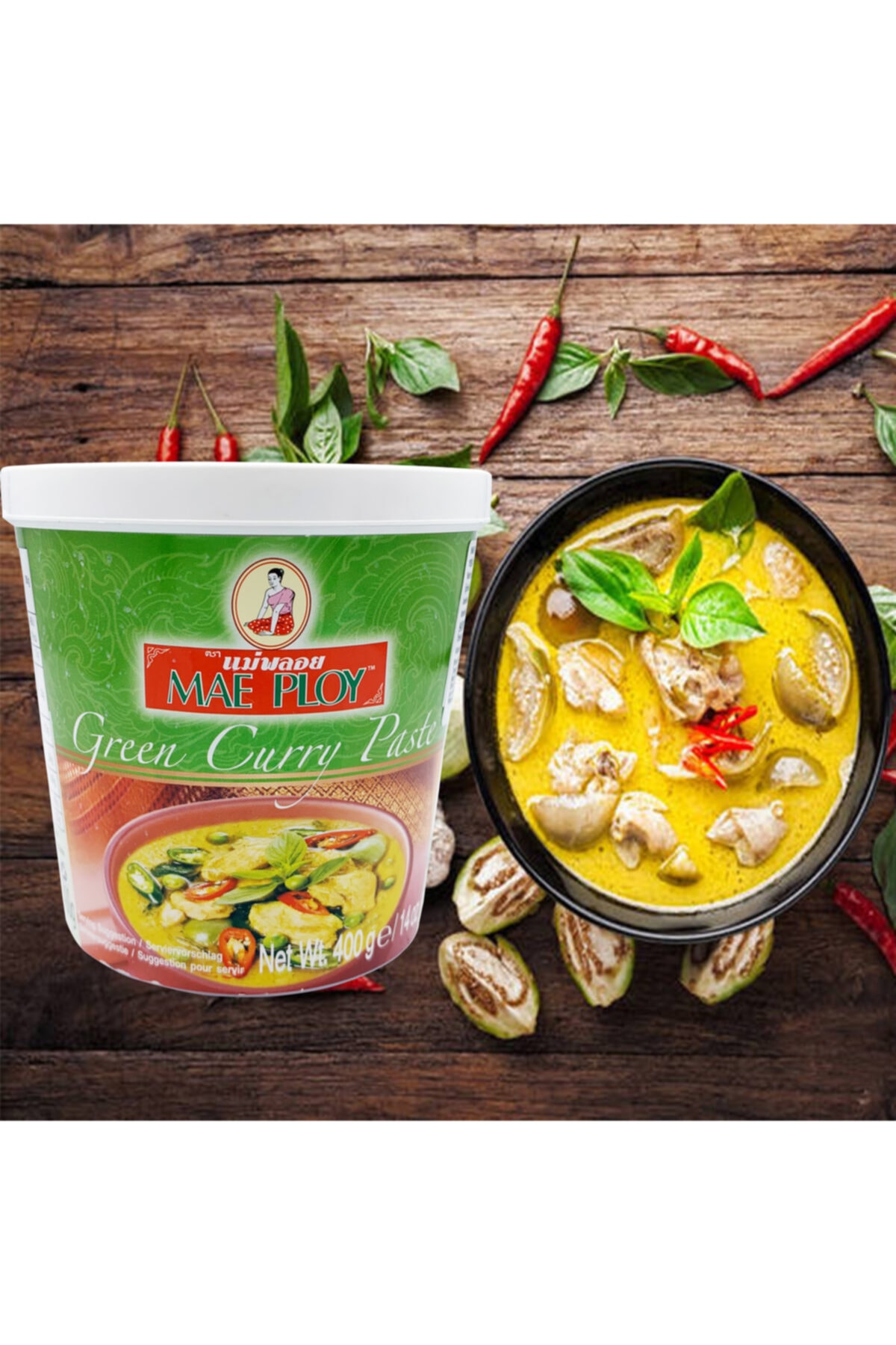 Mae Ploy 400g--green Curry/yesıl Korı Ezmesı