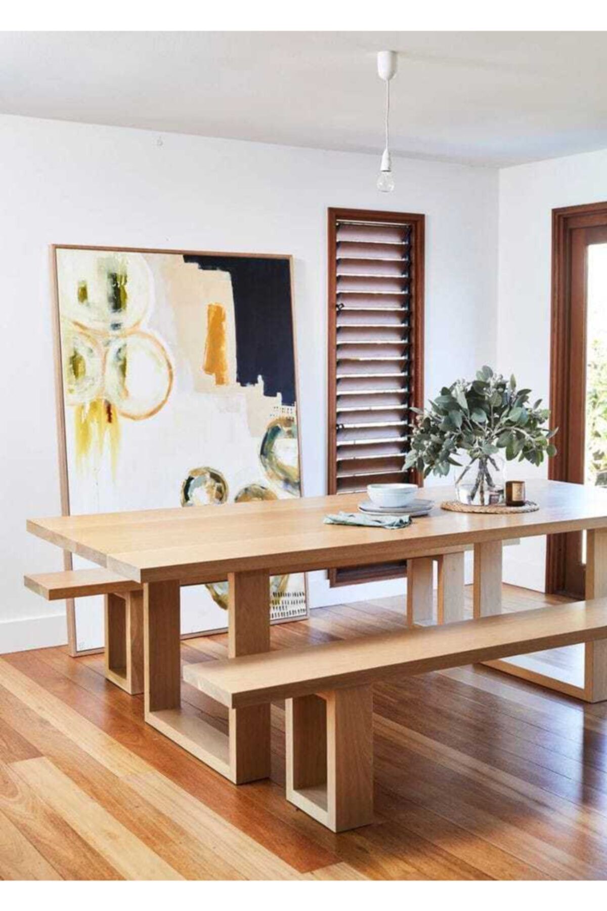 Latanwood Masa & Sandalye Ve Bench Takımı