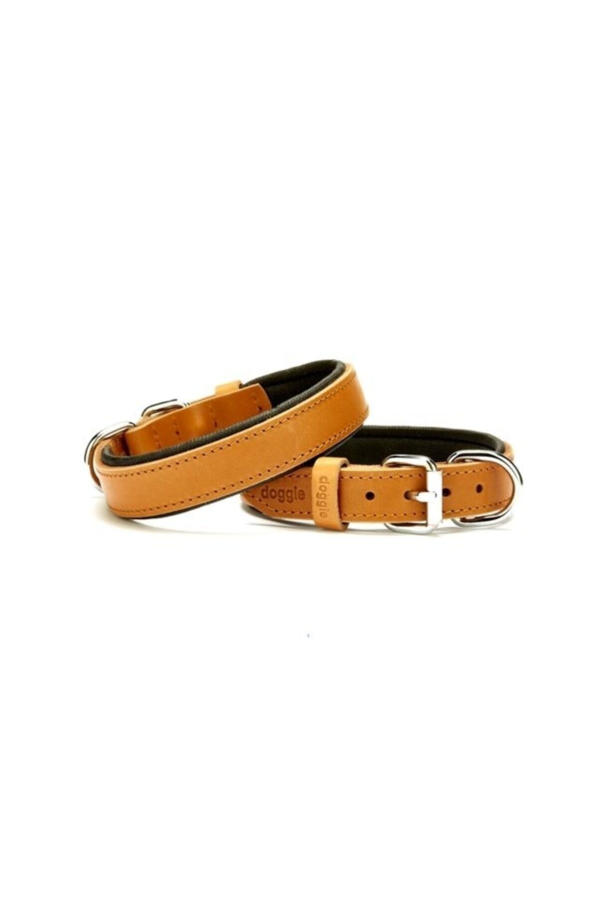 Doggie Konfor Deri Boyun Tasması 2,5x37-45cm Camel