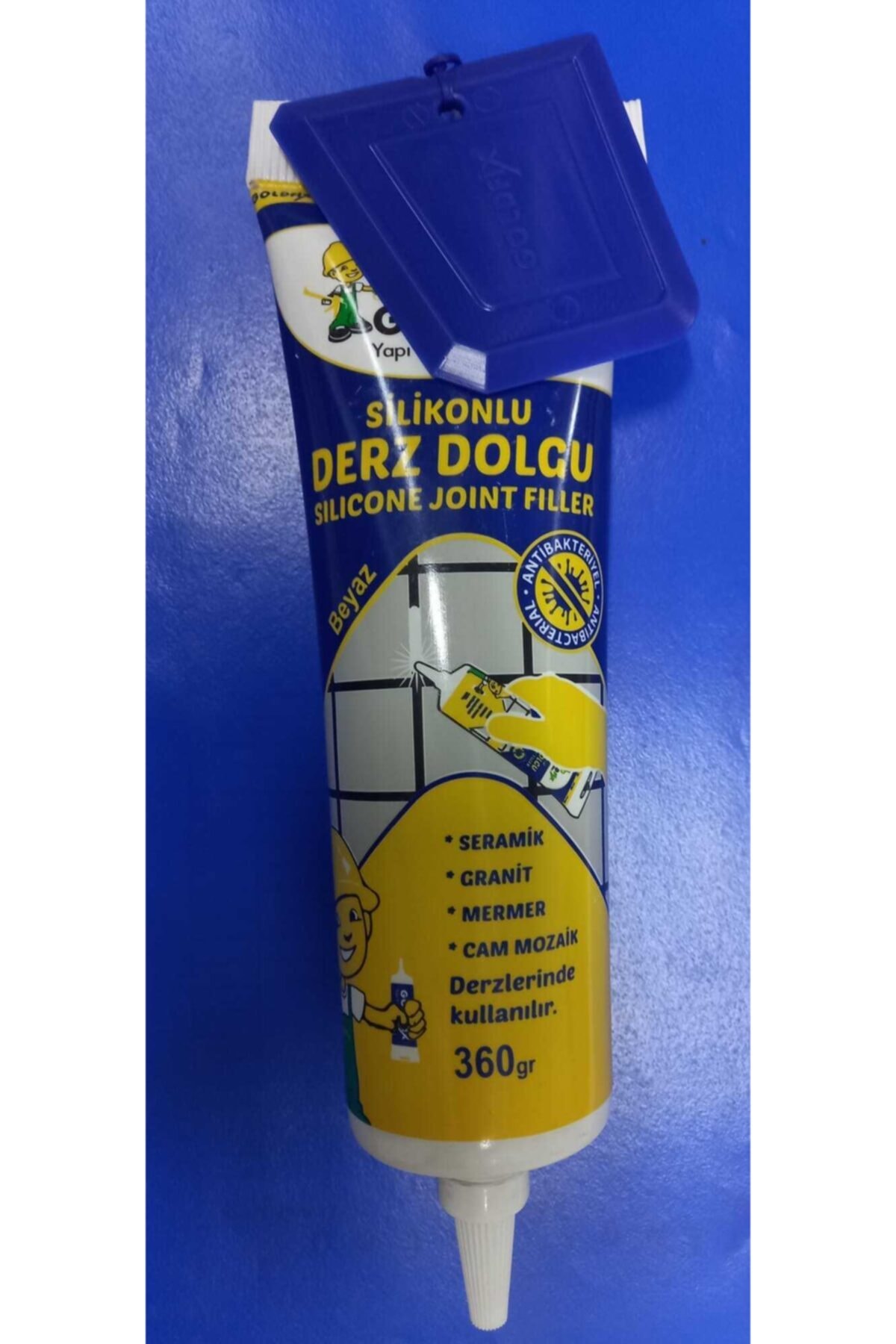 GOLDFİX Silikonlu Derz Dolgu Derz Matik Gaga Uçlu *seramik *granit *mermer* Cam Mozaik 360 Gr Boyanabilir