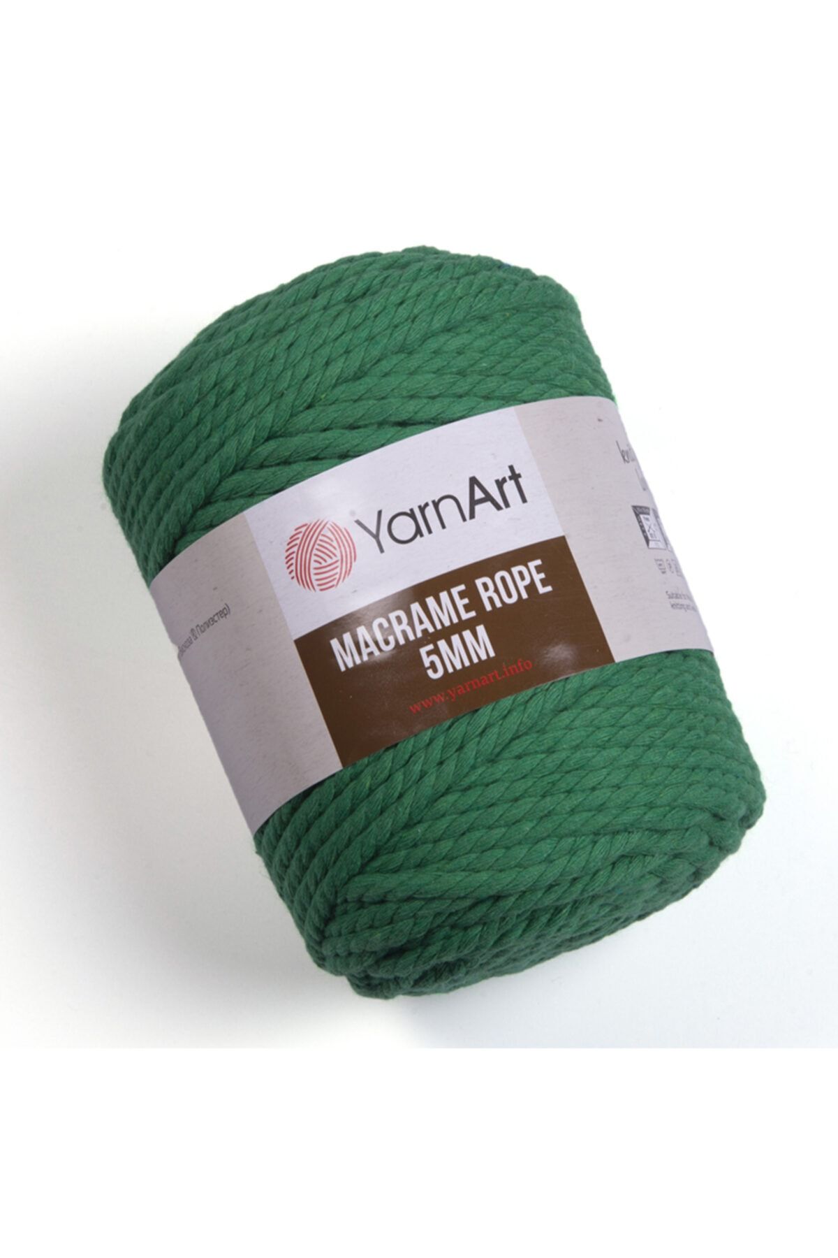 Yarnart Macrame Rope 5 Mm - Makrome El Örgü Ipi Yeşil-759