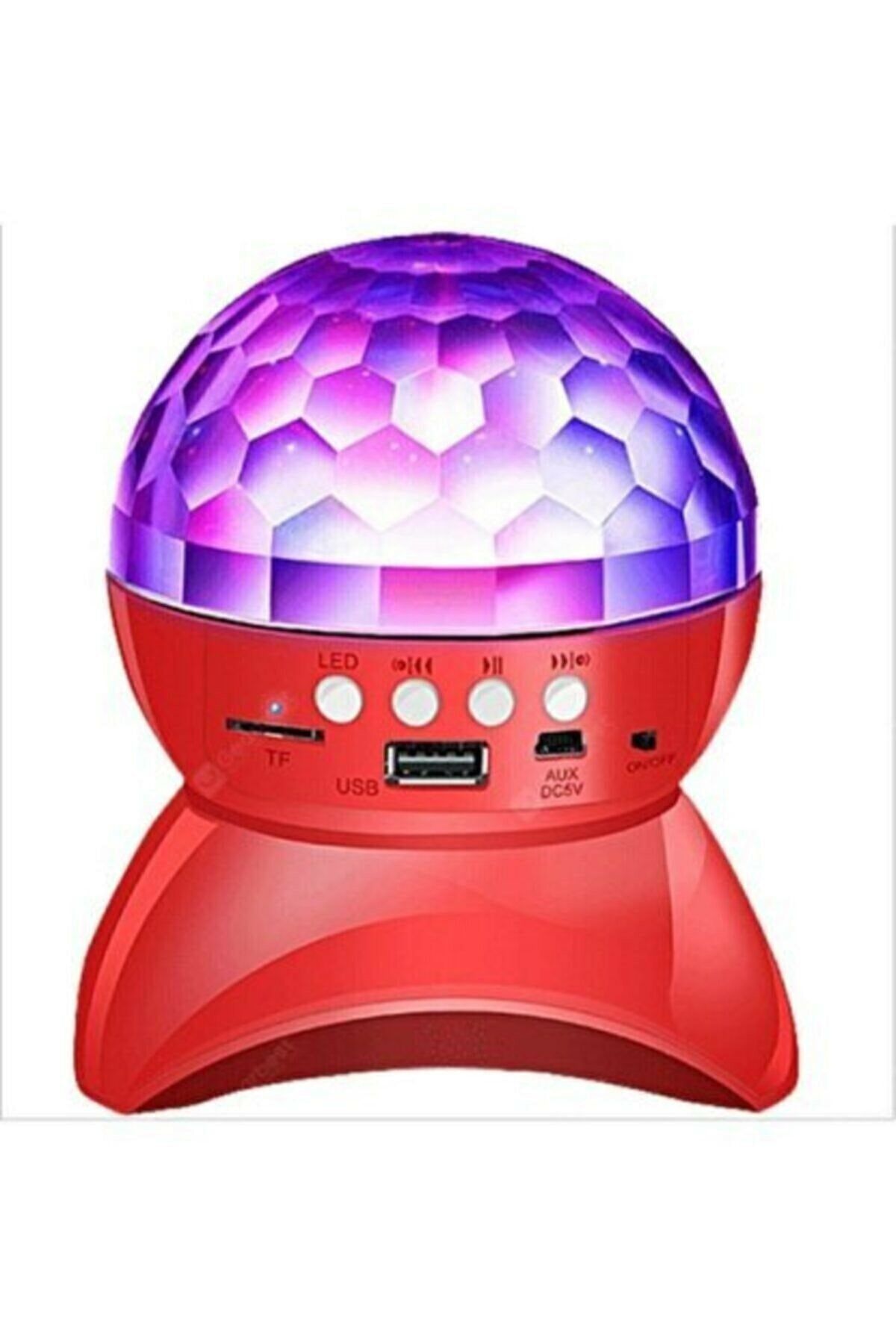 Tiffany Dönen Işıklı Disko Topu Mp3 Usb Çalar Bluetooth Hoparlör