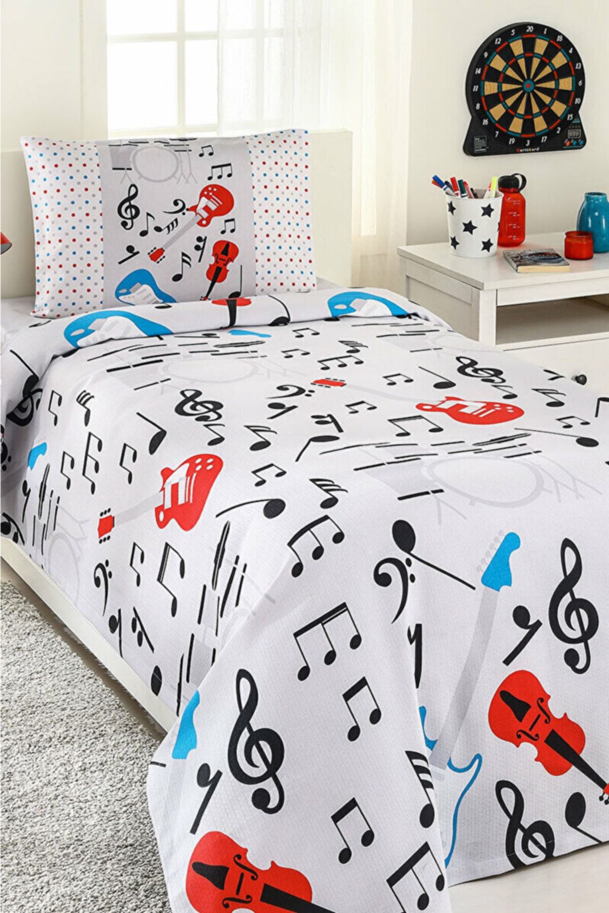 FLORETTA Music Tek Kişilik Pike Takımı