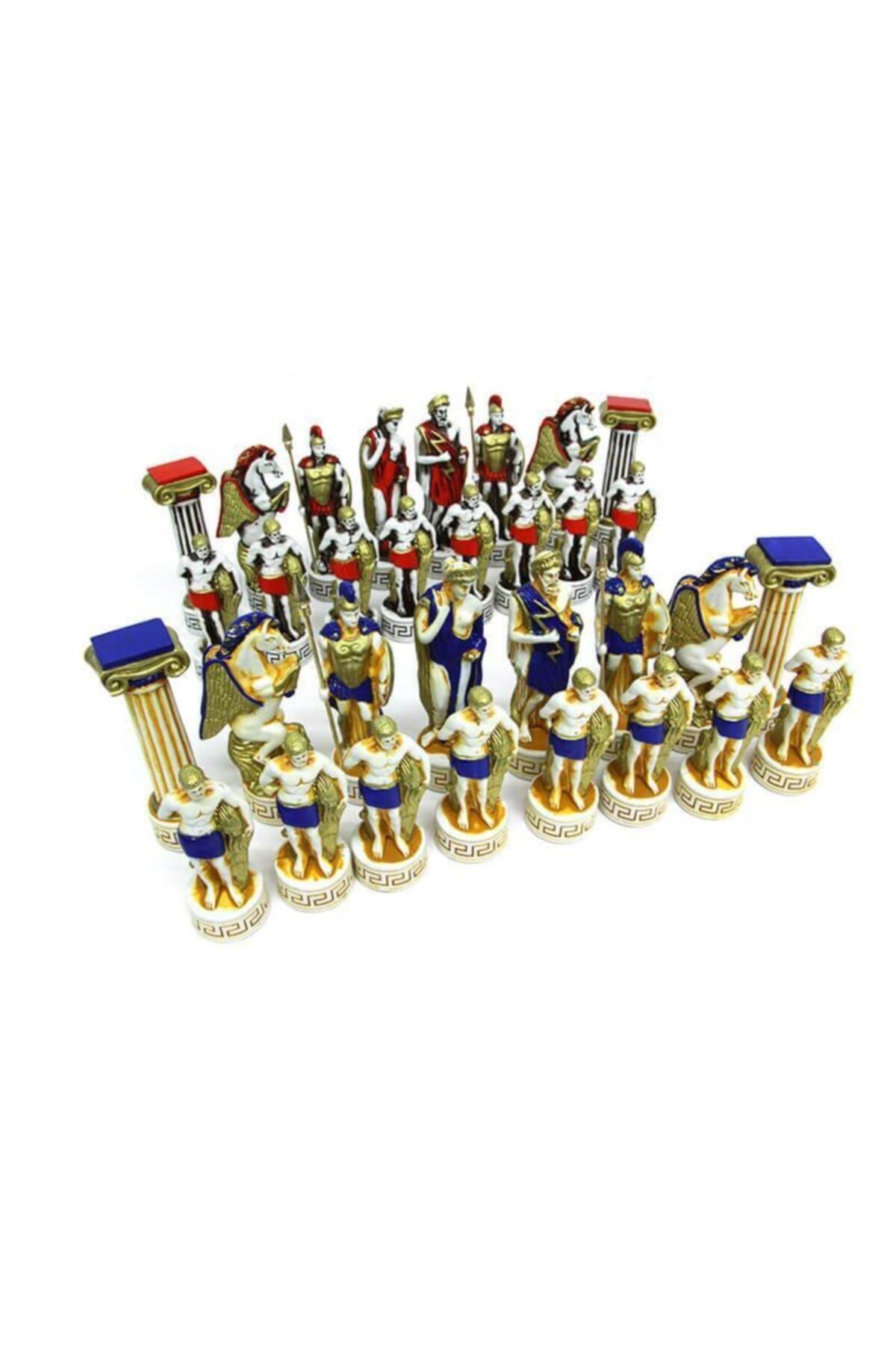 Zamak Ticaret Satranç Taşı Polyester Büyükboy Herakles Dekoratif Hediyelik