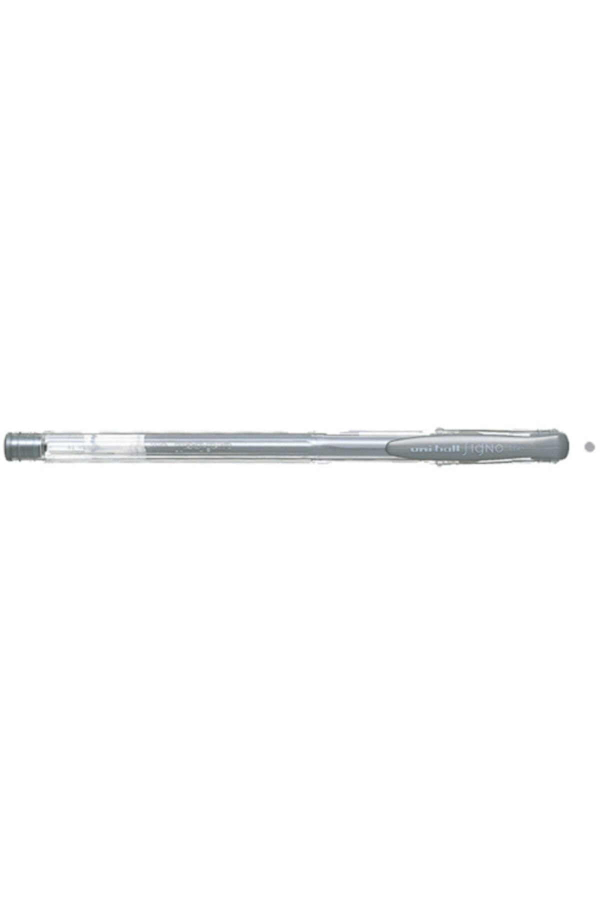 UNİBALL Roller Kalem Signo Fine Jel Bilye Uç 0.8 Mm Gümüş Um-100 ( 12 Adet )